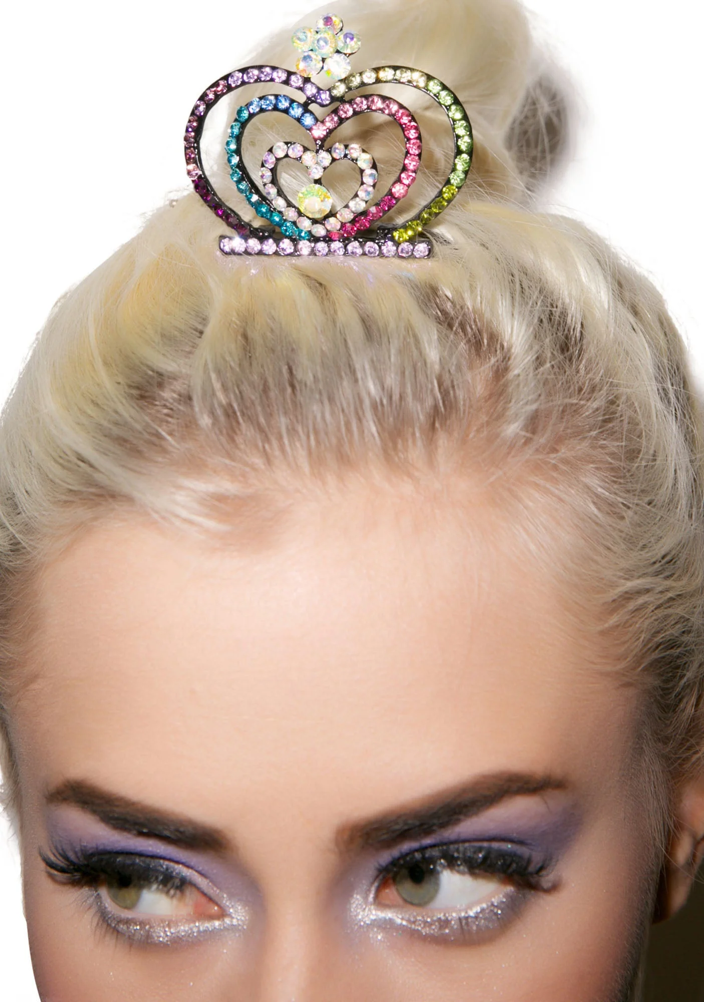 Glistining Hearts Tiara - Pink - Image 15