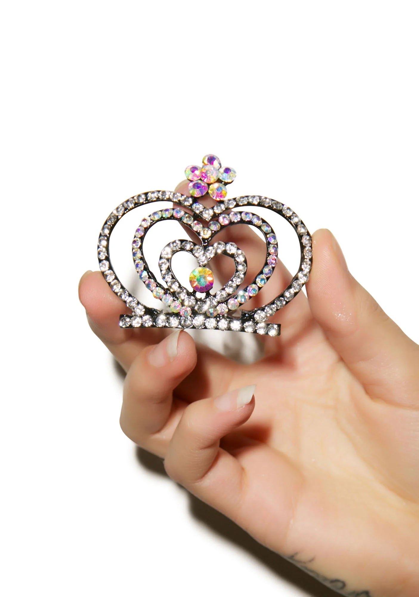 Glistining Hearts Tiara - Pink - Image 2