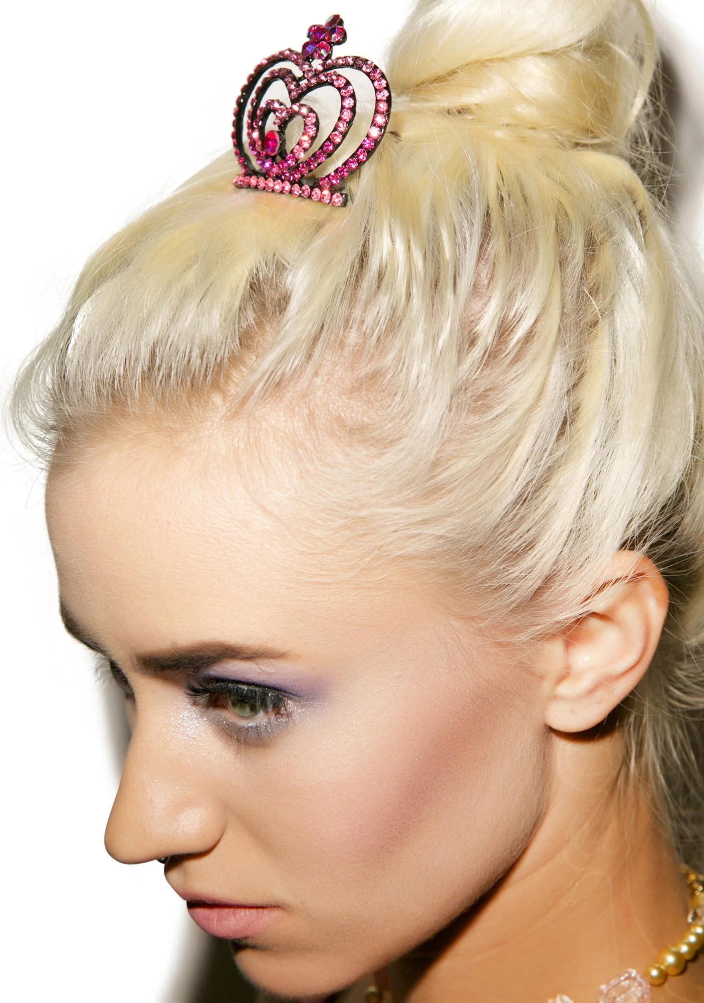 Glistining Hearts Tiara - Pink - Image 6