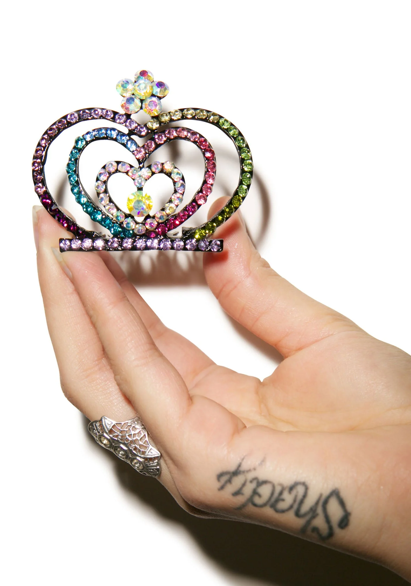 Glistining Hearts Tiara - Rainbow - Image 12