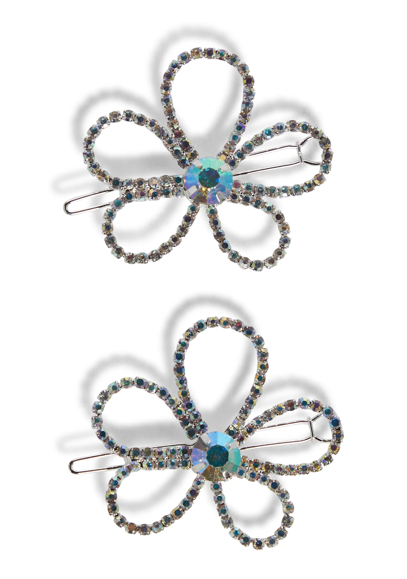 Glitzy Daisy Girl Hair Clips - Image 2