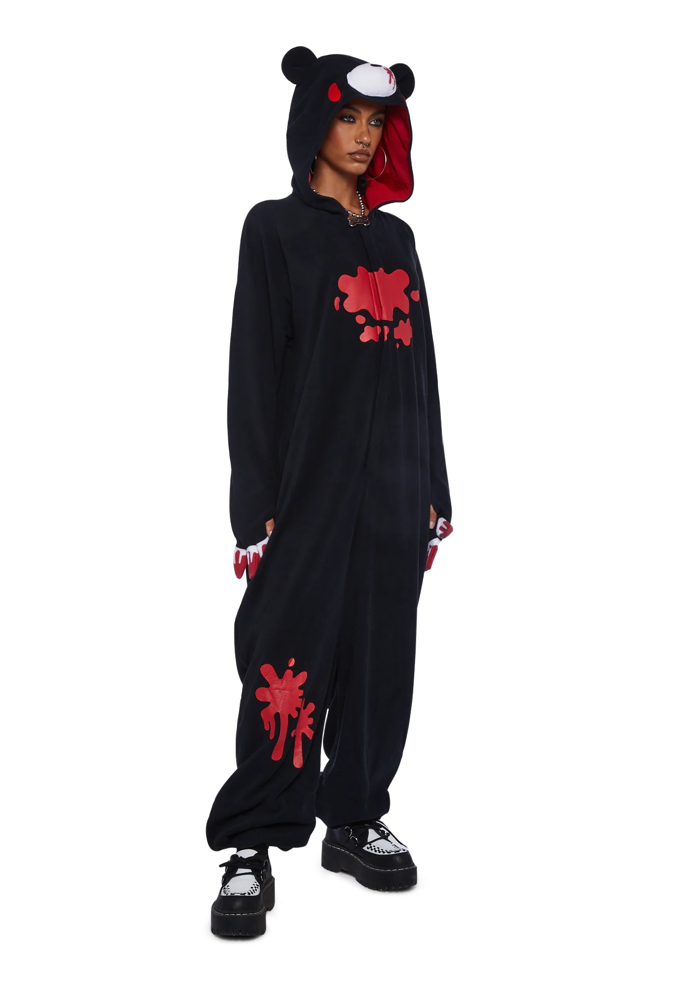 Gloomy Bear Kigurumi Onesie - Black - Image 5