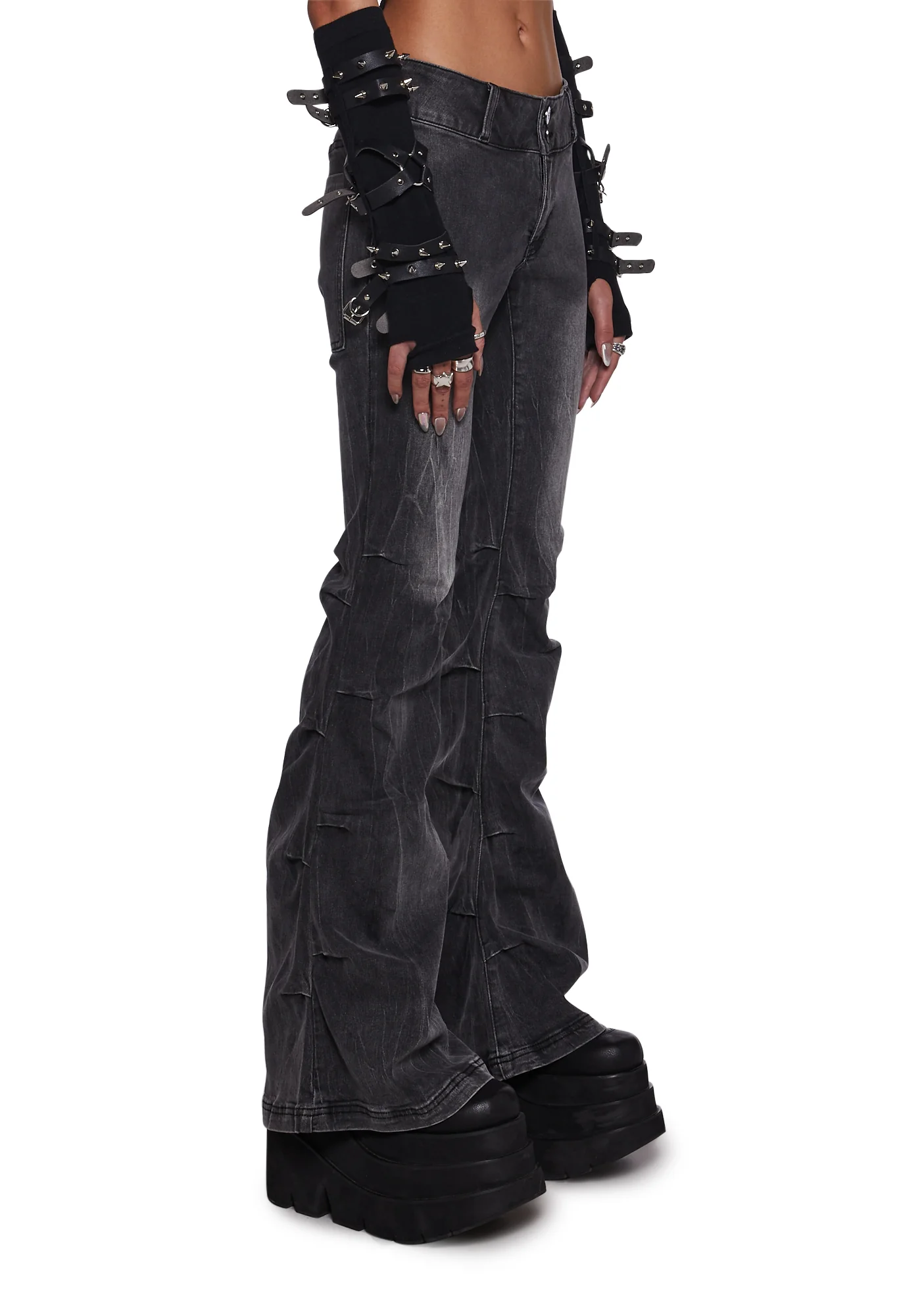 Frequency Wide Leg Pants - Denim - Image 3