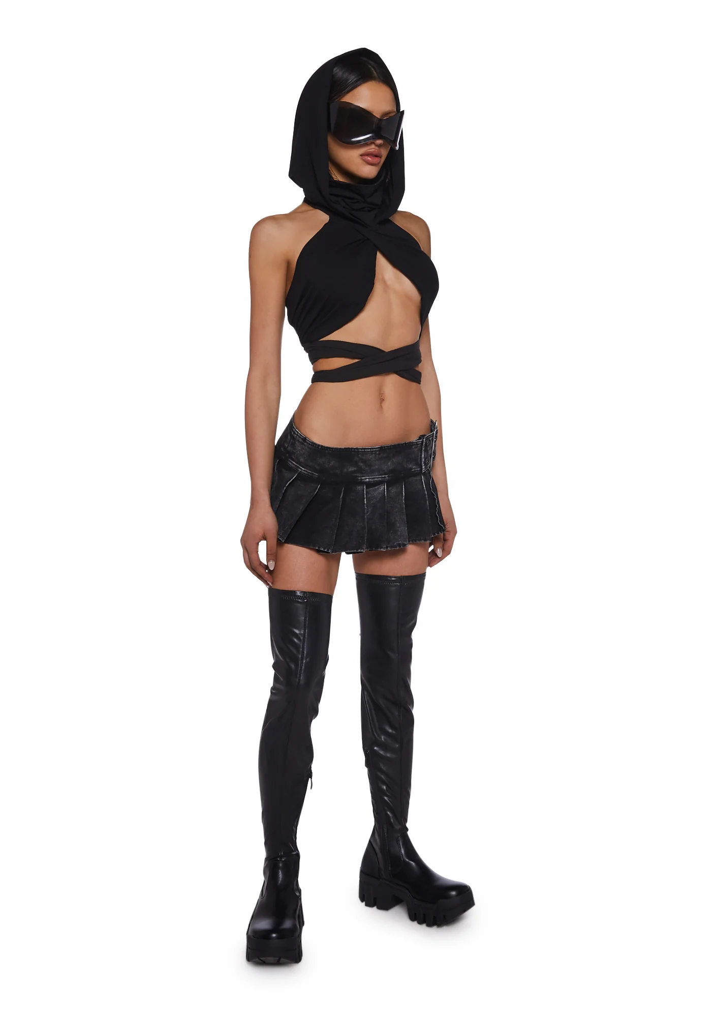 Frequency Wrap Scarf Top - Image 2