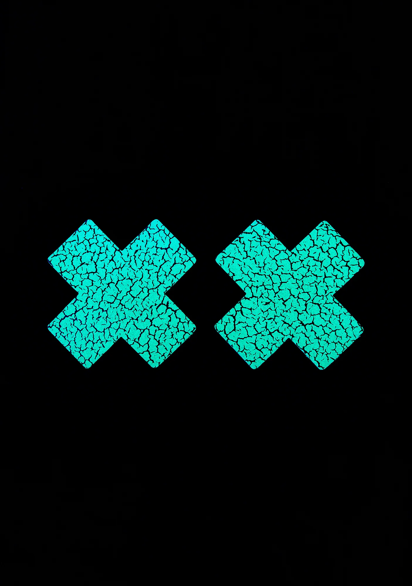 Glow In The Dark Spotted Cross Pasties - Image 6