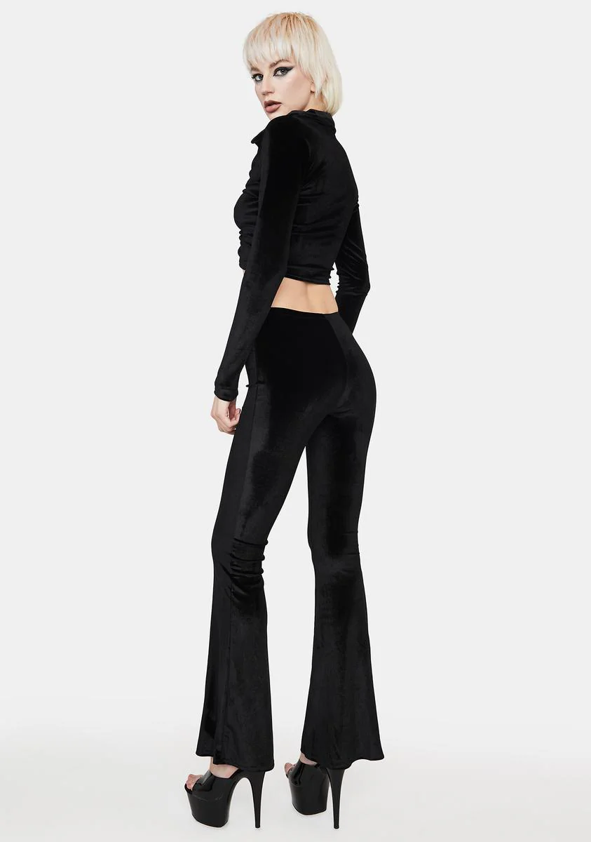 Goals Met Velvet Crop Top - Image 4