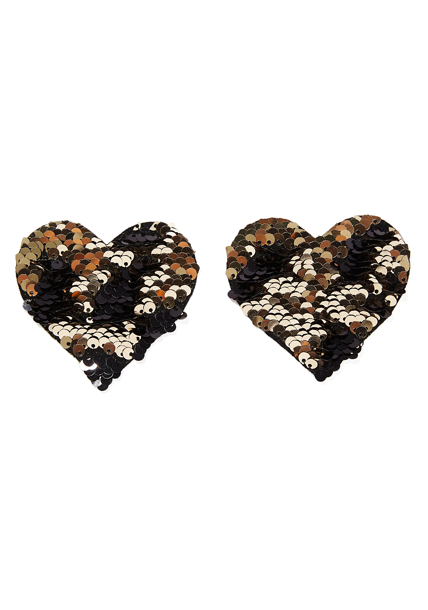 Gold And Black Sequin Pasties - Image 2