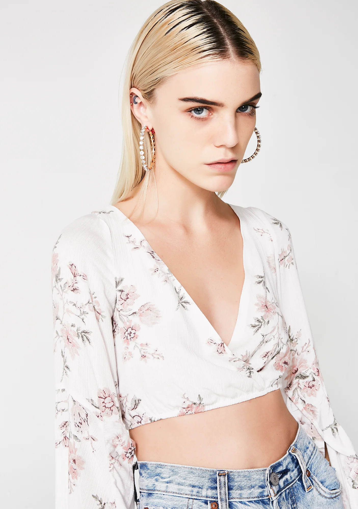 Gold Go Getter Hoop Earrings - Image 5
