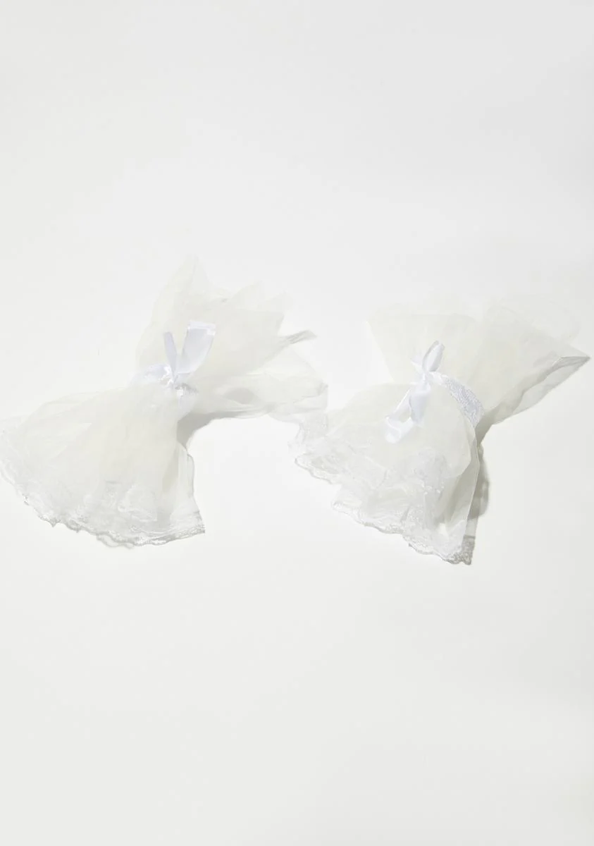 Gone Ghost Sheer Ruffle Cuffs - Image 3