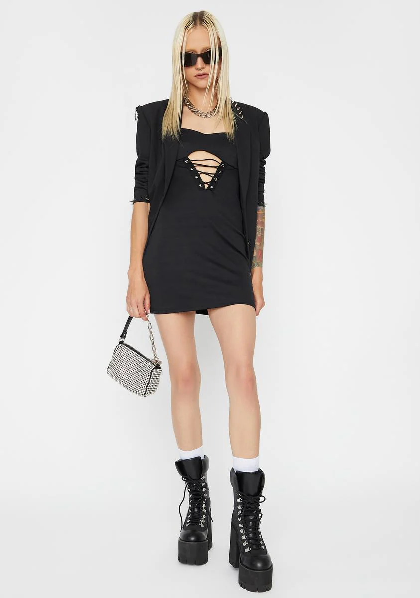 Gone Not Lost Cutout Mini Dress - Image 3