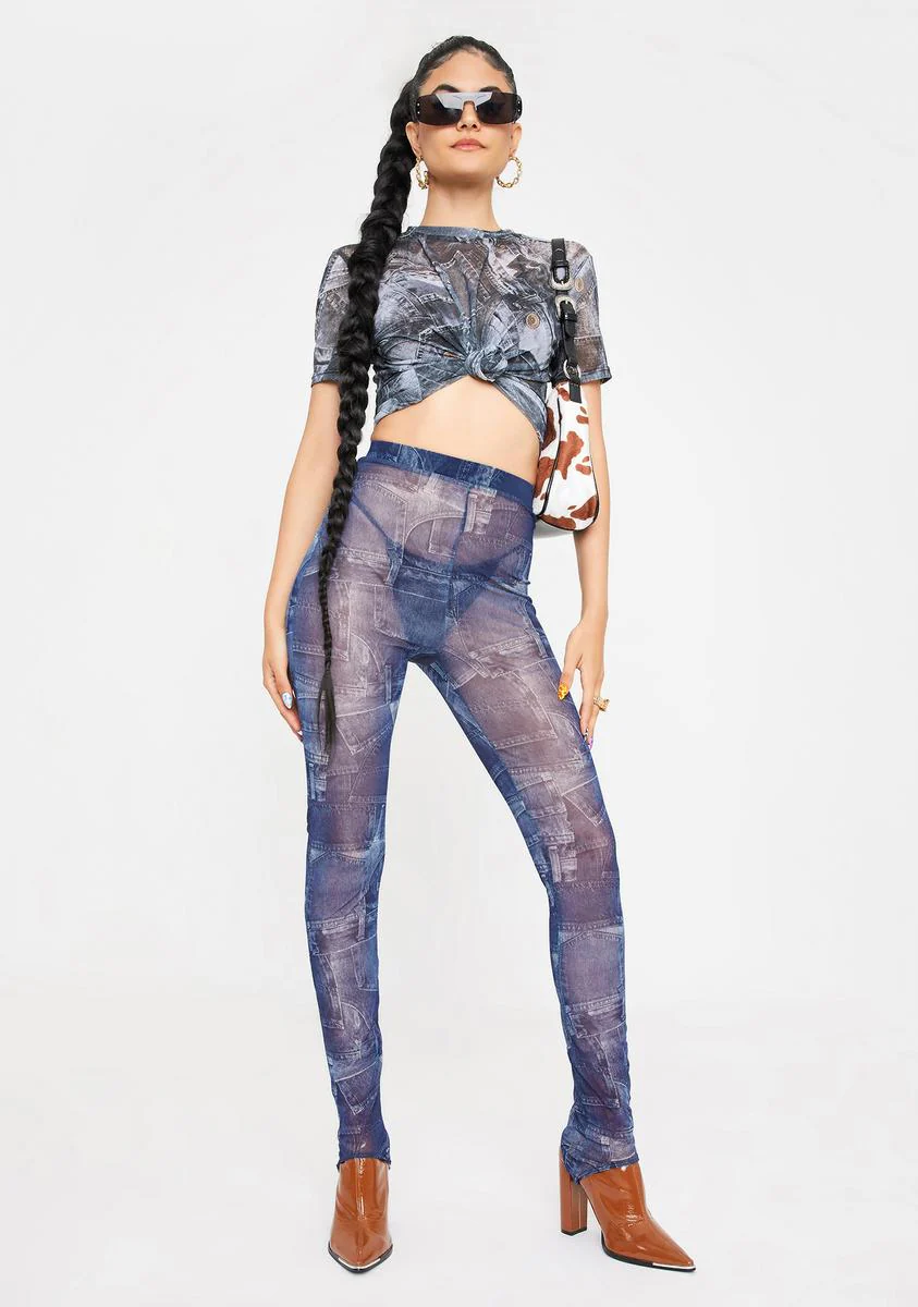 Good Jeans Printed Crop Top - Image 3
