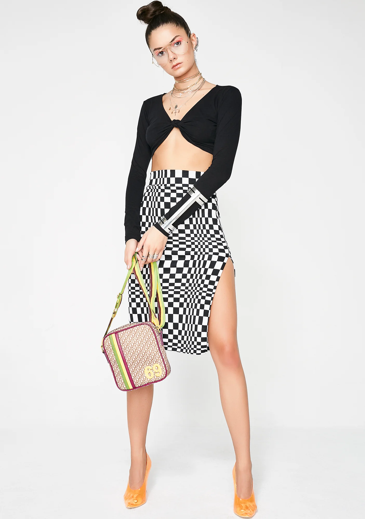 Got Me Tripped Out Slit Skirt - Image 5