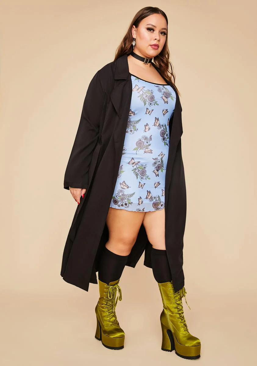 Got Slick Attitude Twill Trench Coat - Image 3