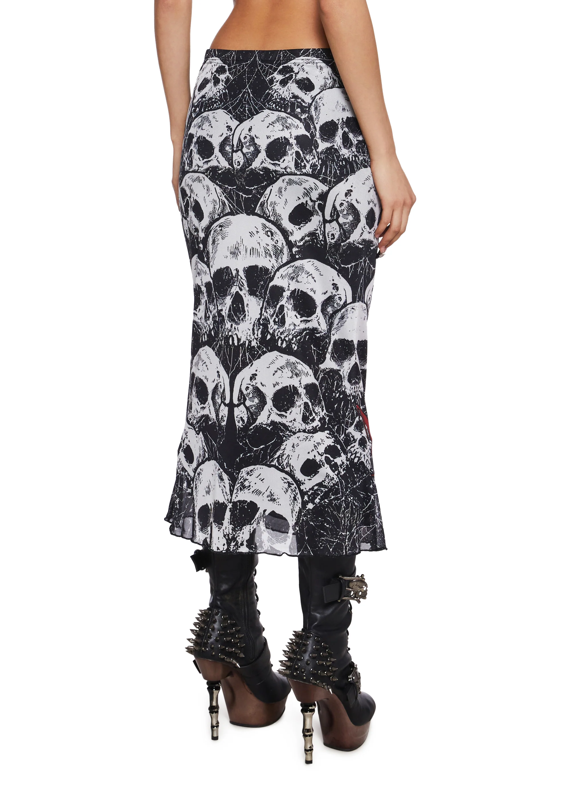 Goth Hysteria Midi Skirt - Image 3