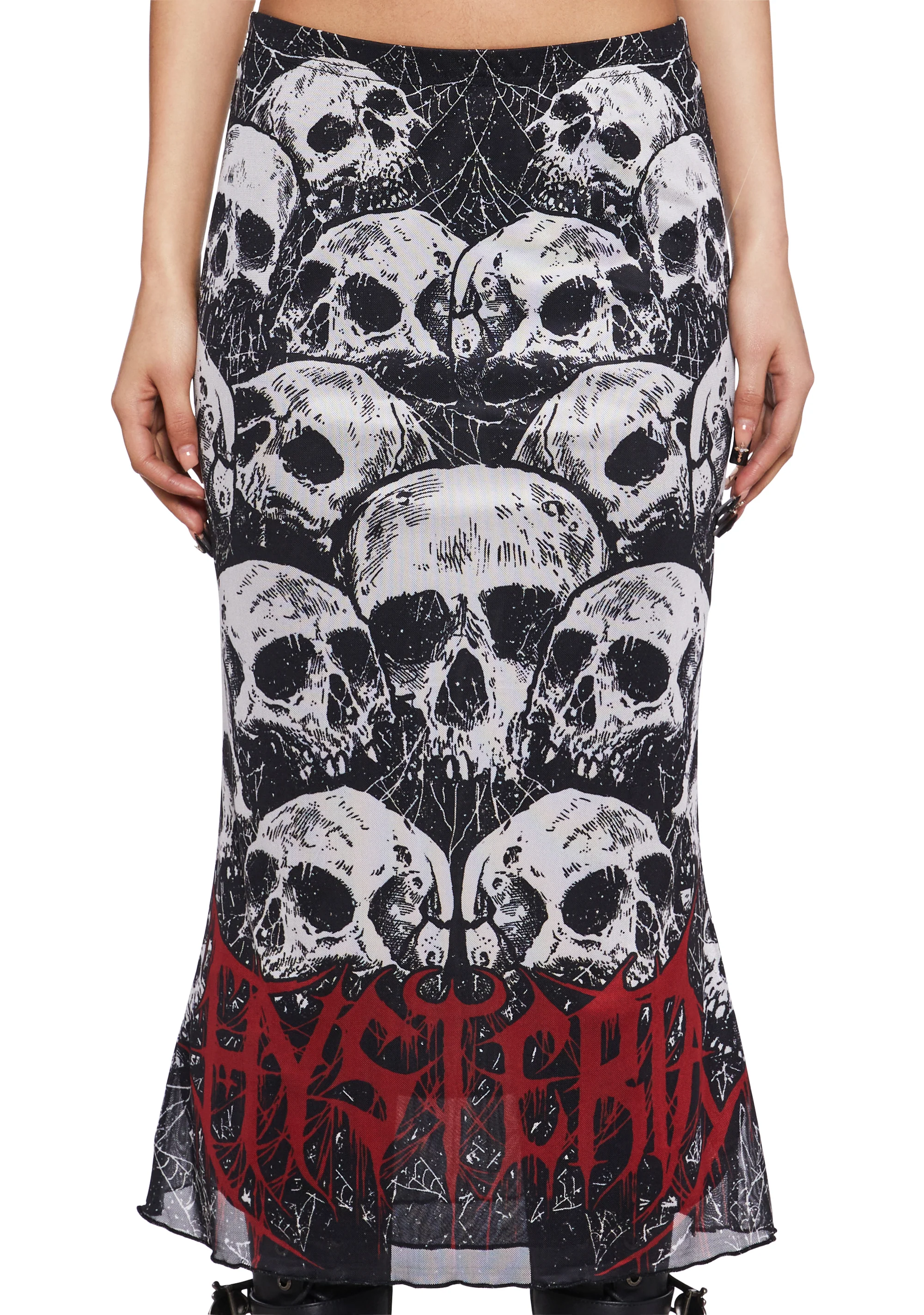 Goth Hysteria Midi Skirt - Image 5