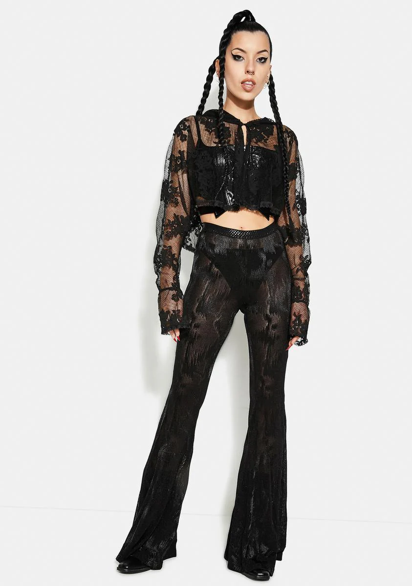 Goth Lace Sunscreen Shirt - Image 3