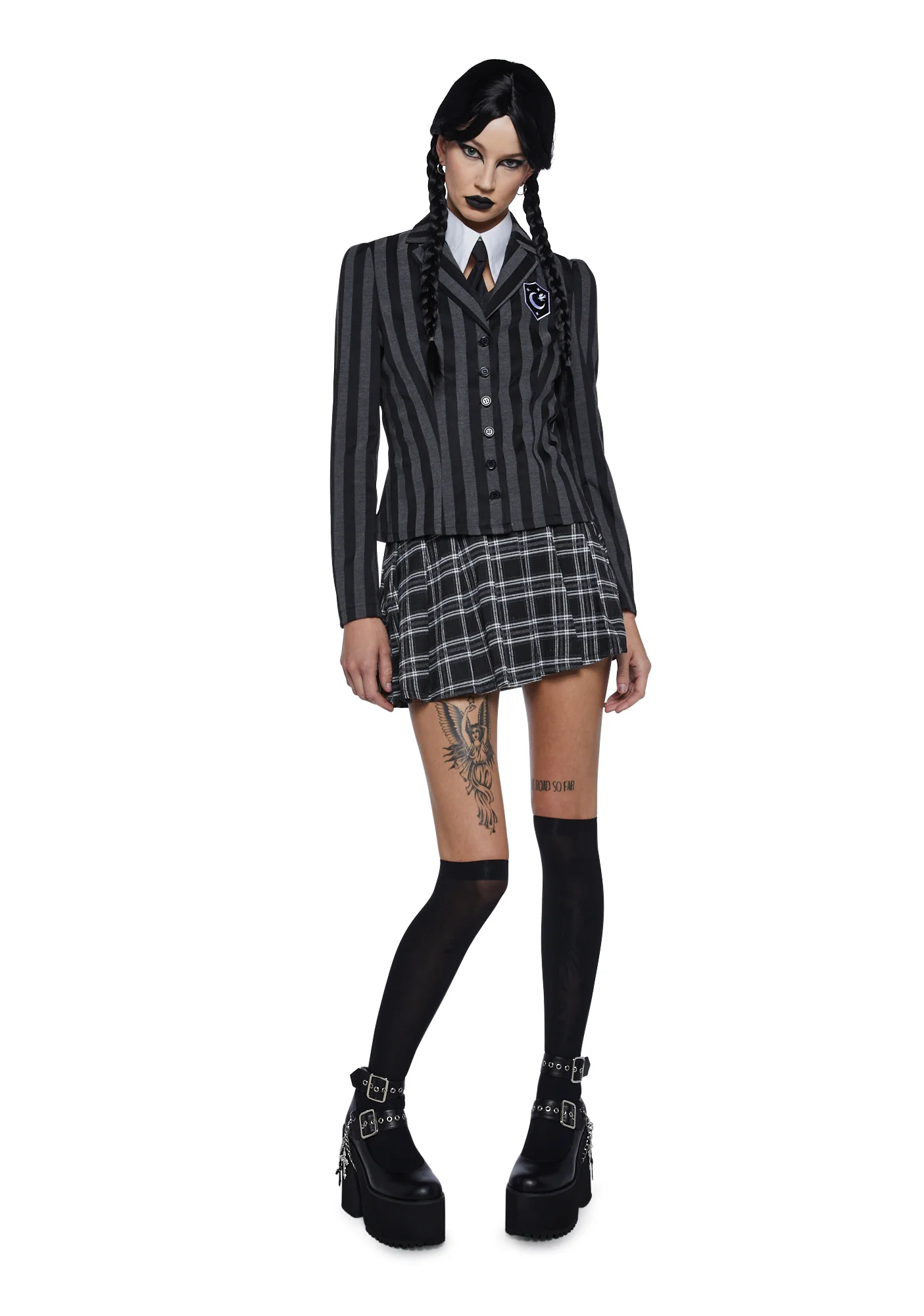 Goth School Girl Wig - Image 3