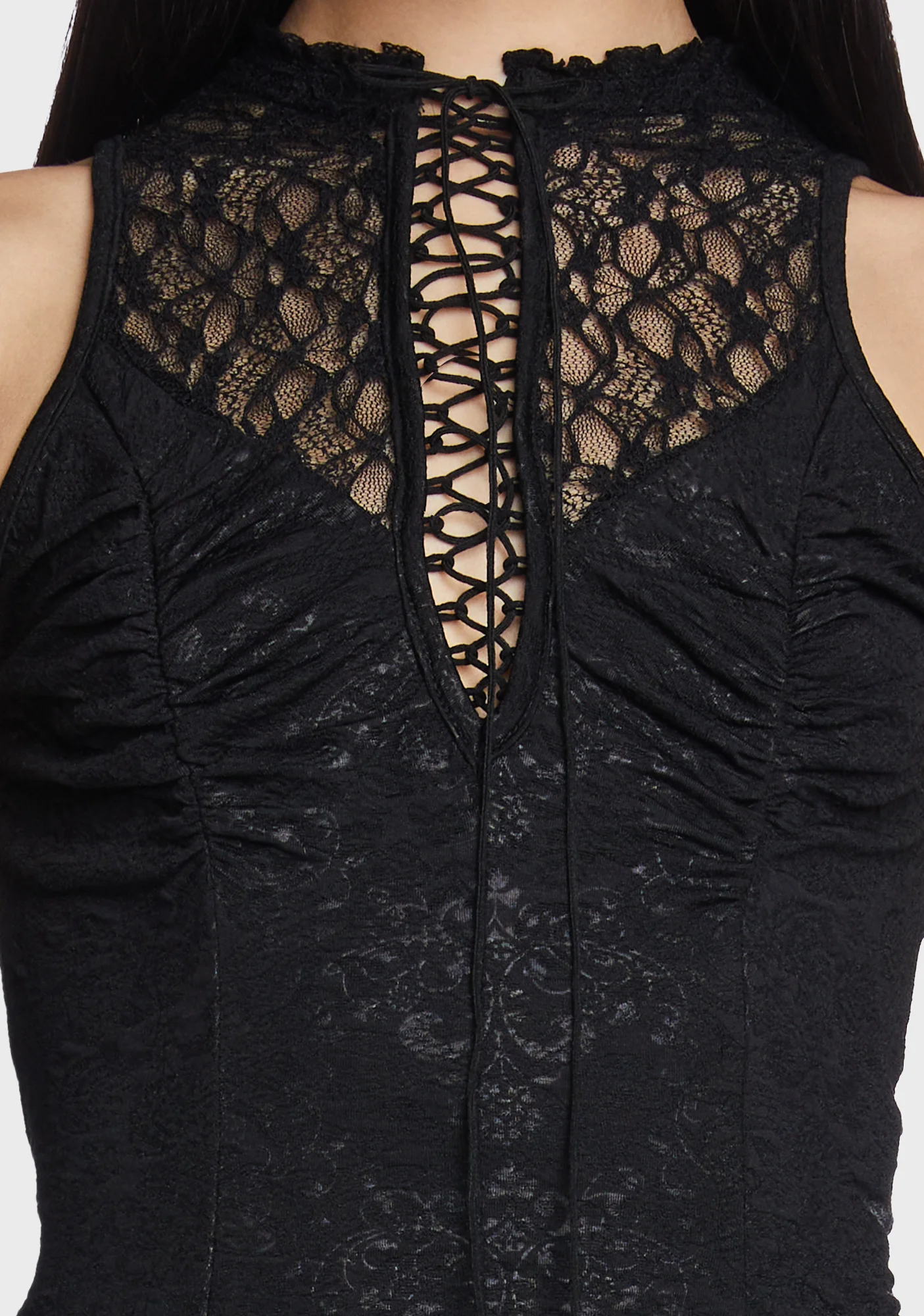 Goth Sexy Lace Shirt - Image 2