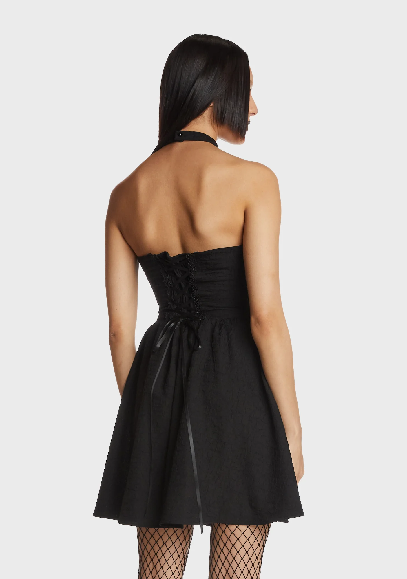Gothic Big Cross Strap Dress - Image 5