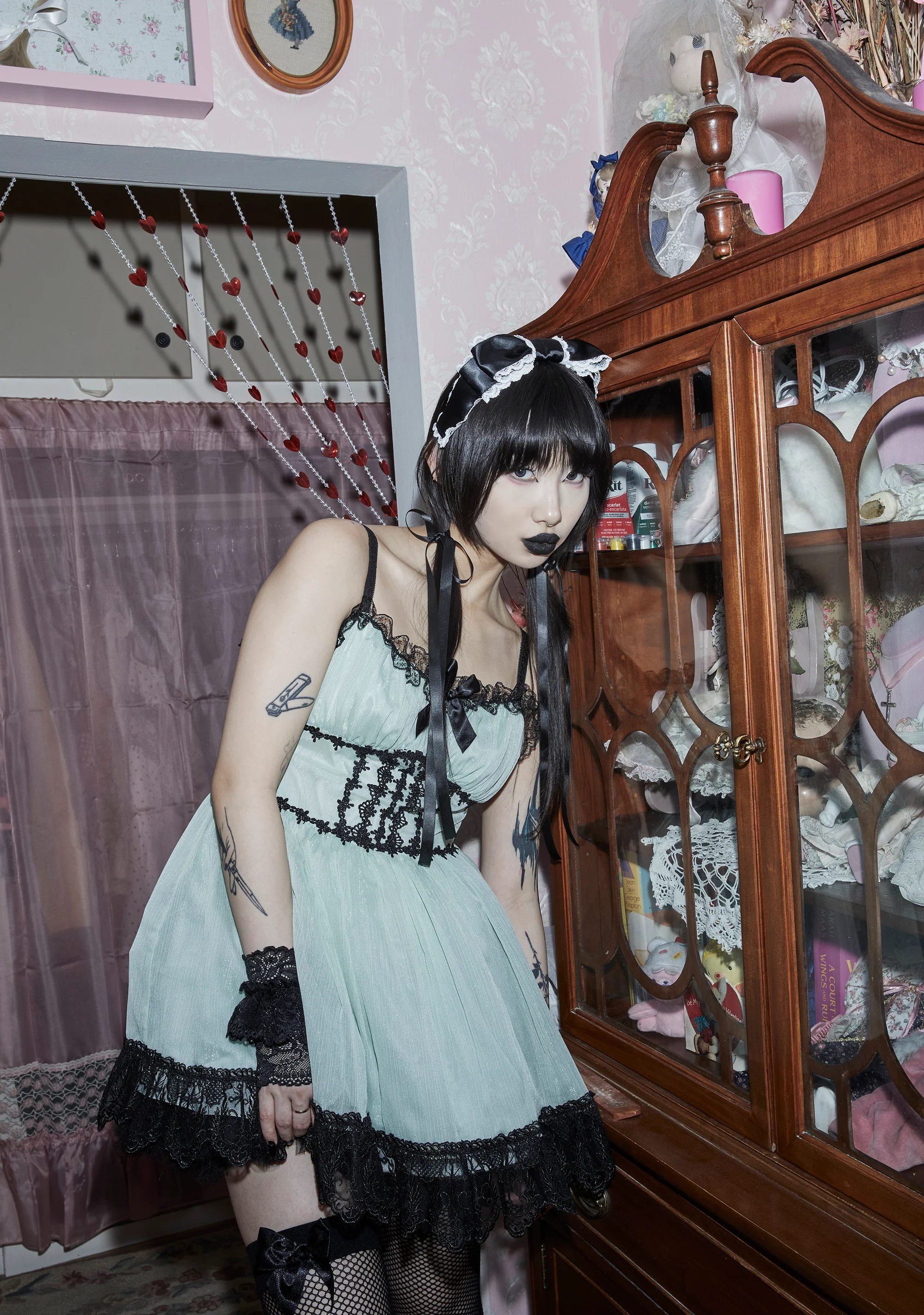 Gothic Darling Lace Headband - Image 5
