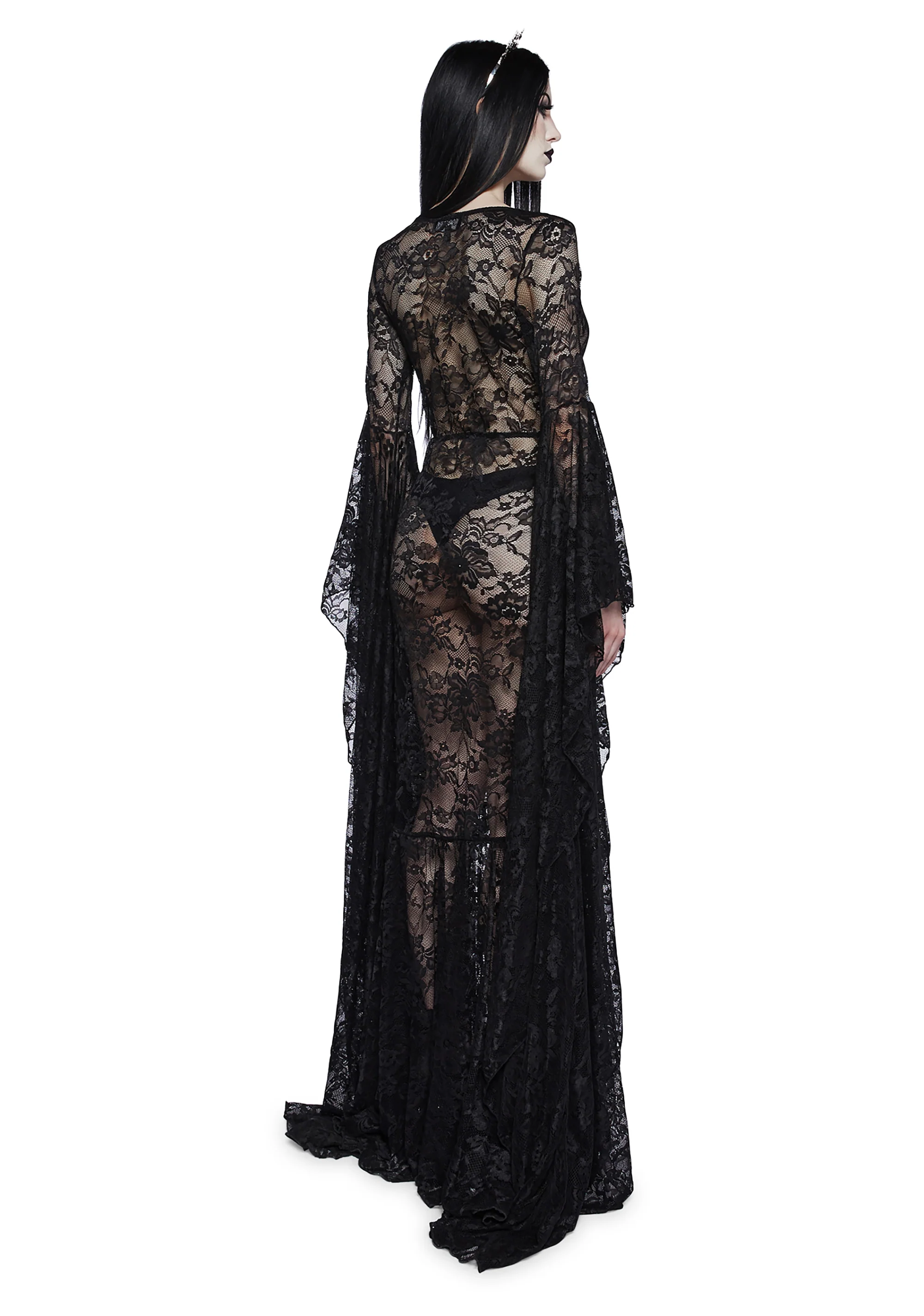 Gothic Grand Affair Maxi Dress - Image 4
