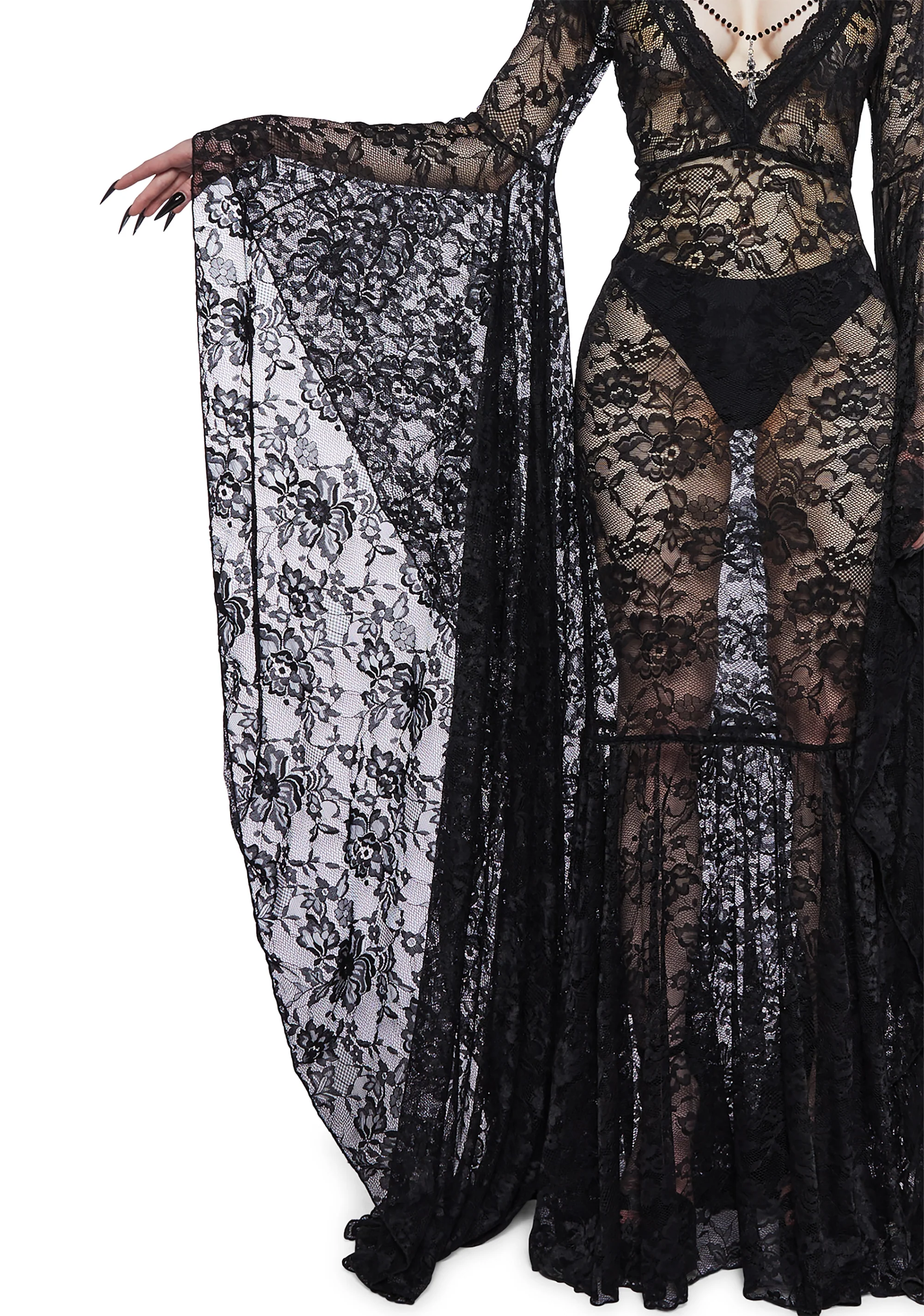 Gothic Grand Affair Maxi Dress - Image 5