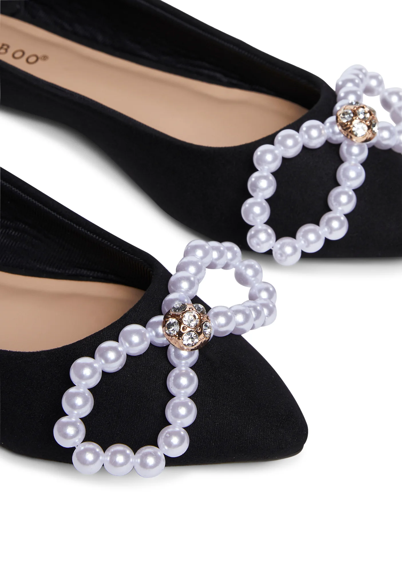 Grace Mode Pointed Flats - Black - Image 2