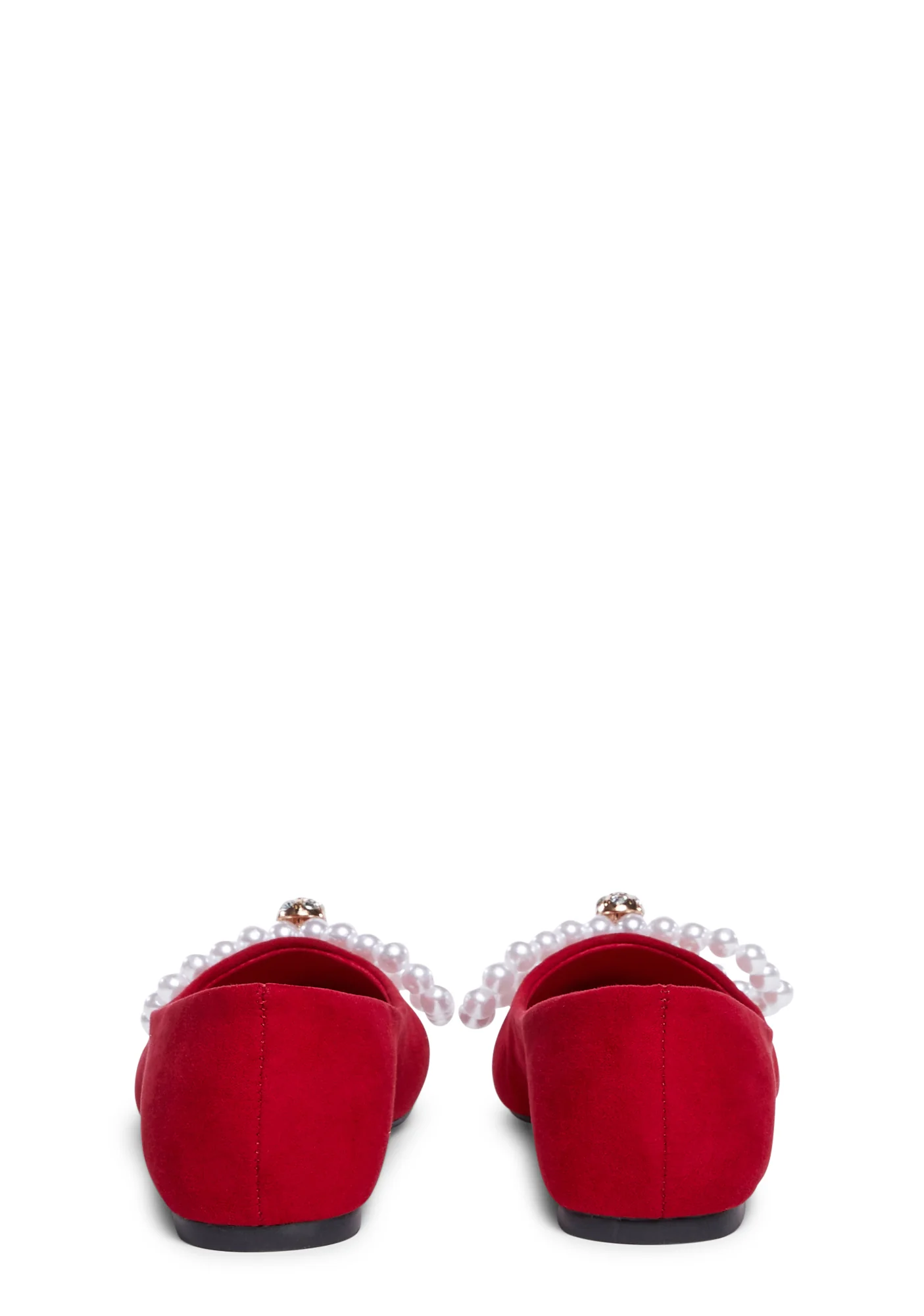 Grace Mode Pointed Flats - Red - Image 4