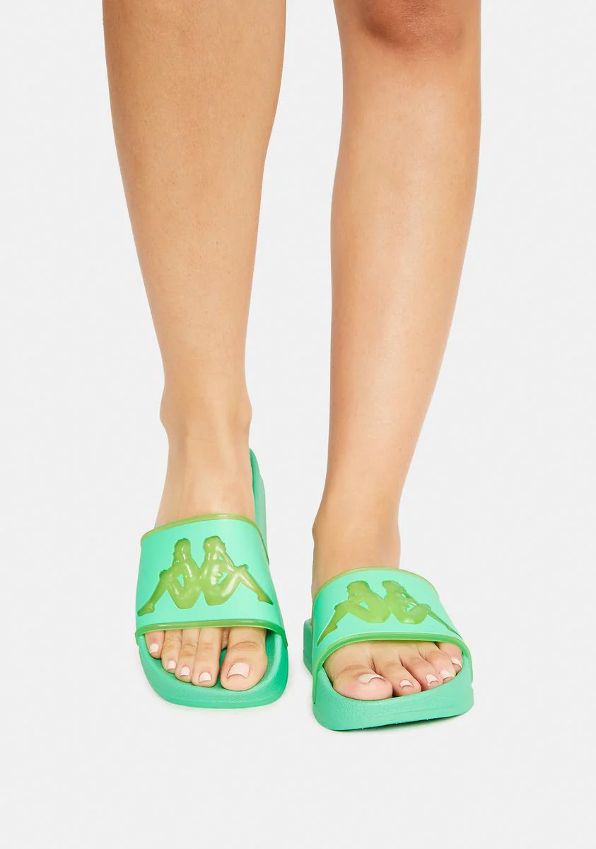 Green Ash Authentic Aqua 1 Slide Sandals - Image 3