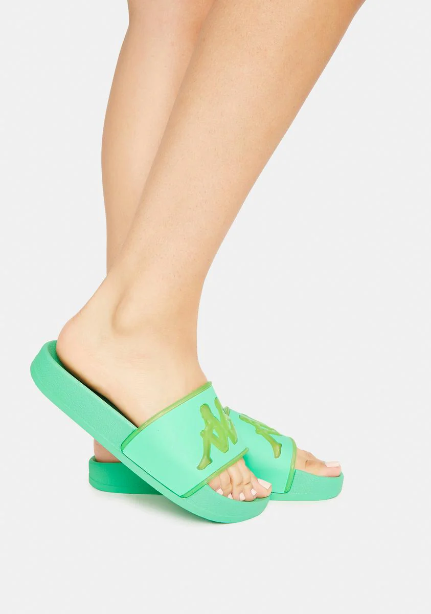 Green Ash Authentic Aqua 1 Slide Sandals - Image 4