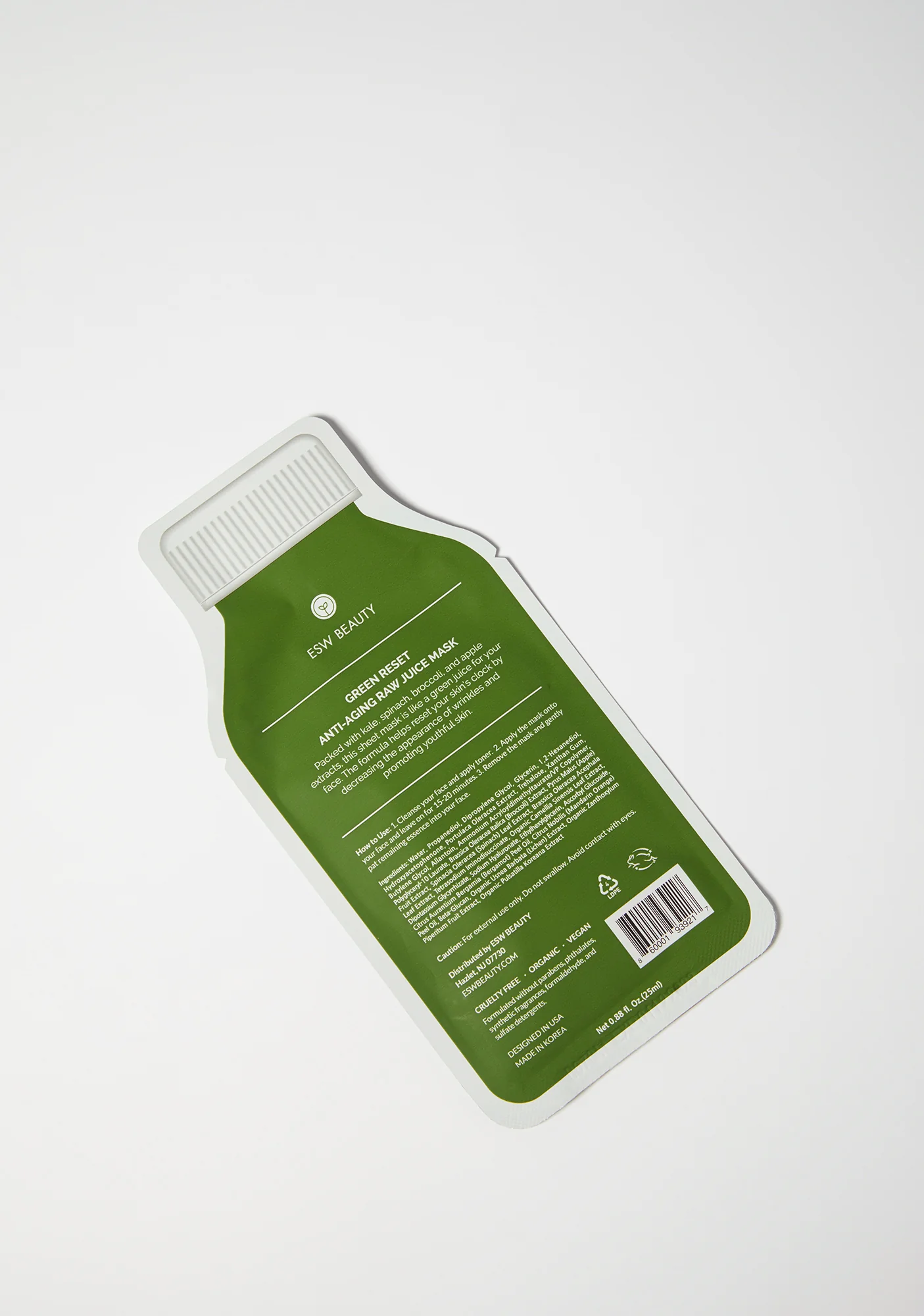 Green Reset Anti Aging Raw Juice Mask - Image 3