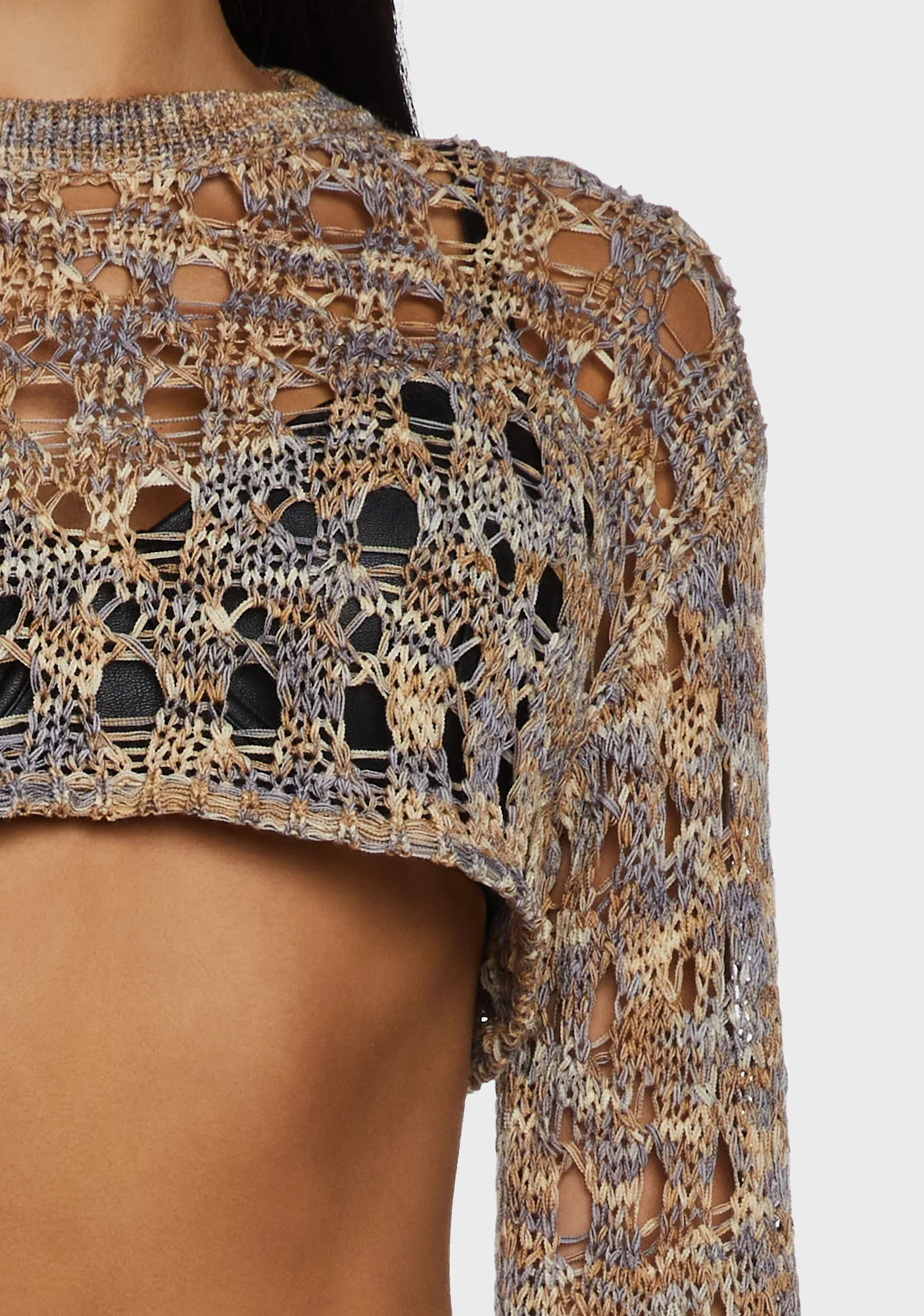 Gretel Super Cropped Knit Top - Image 2