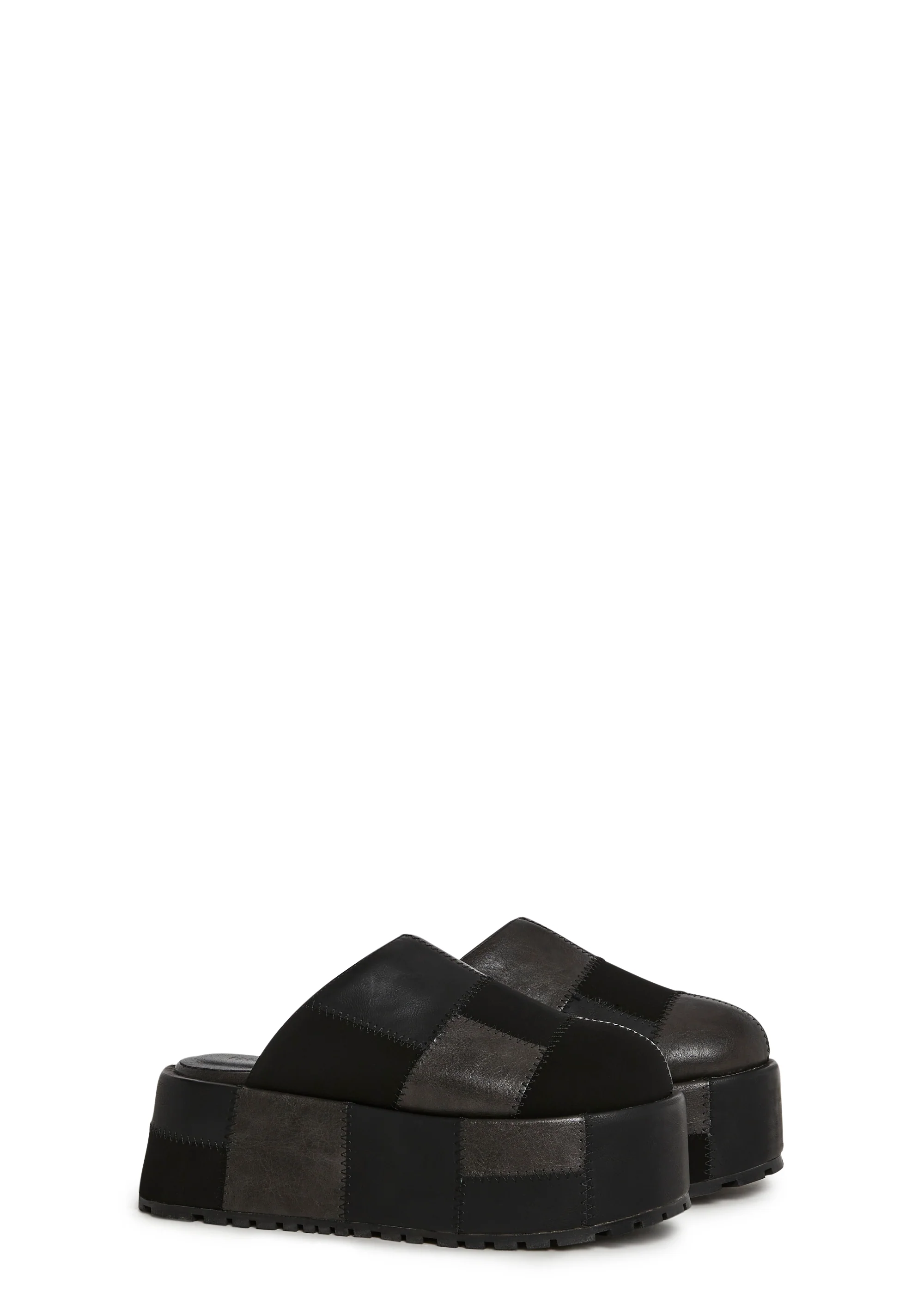 Gritty Rebel Platform Clogs - Black - Image 2