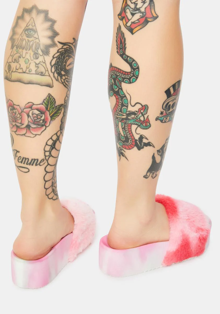 Grocery Glamour Fur Slides - Image 4