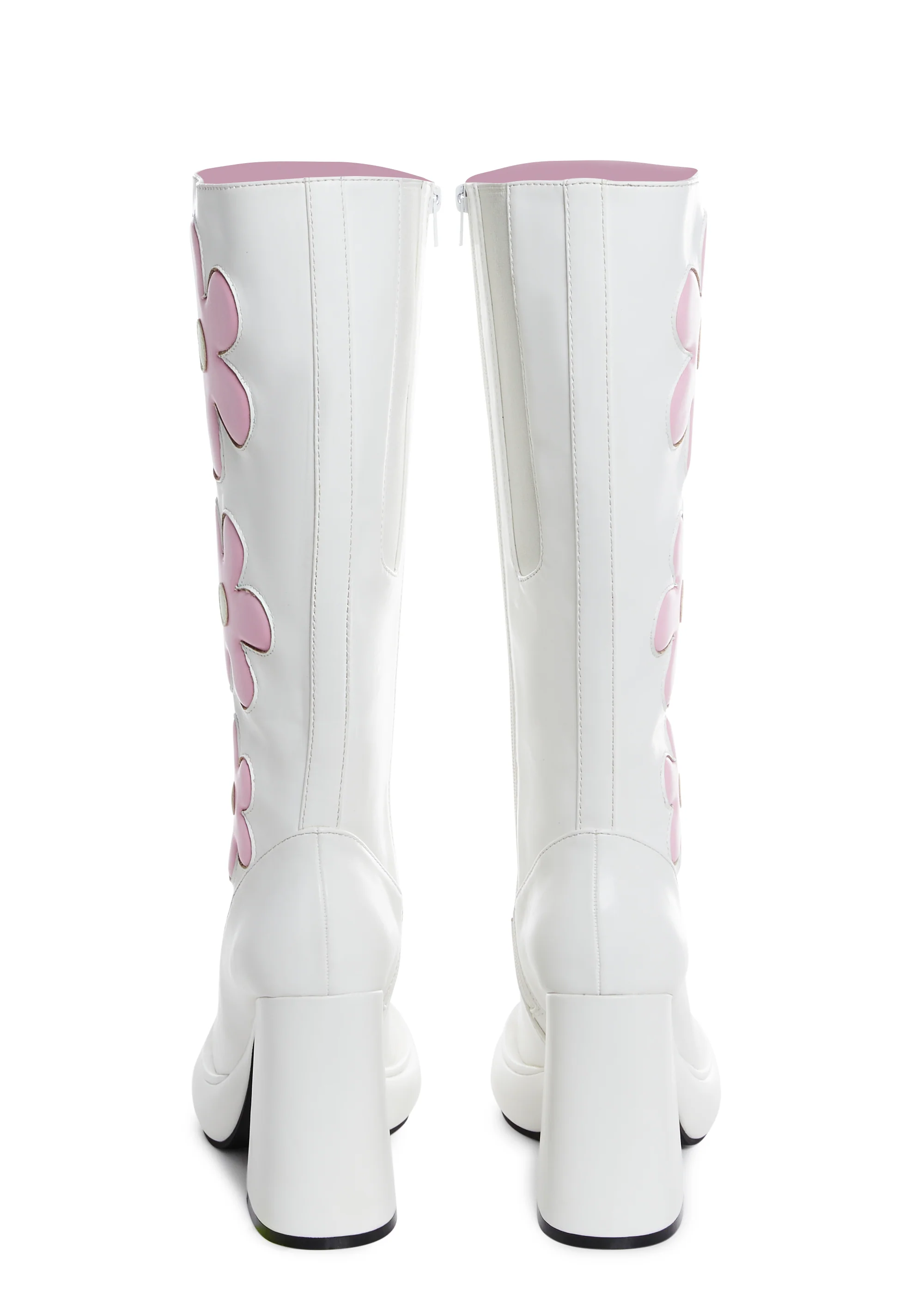 Groovy Shindig Platform Boots - White - Image 4