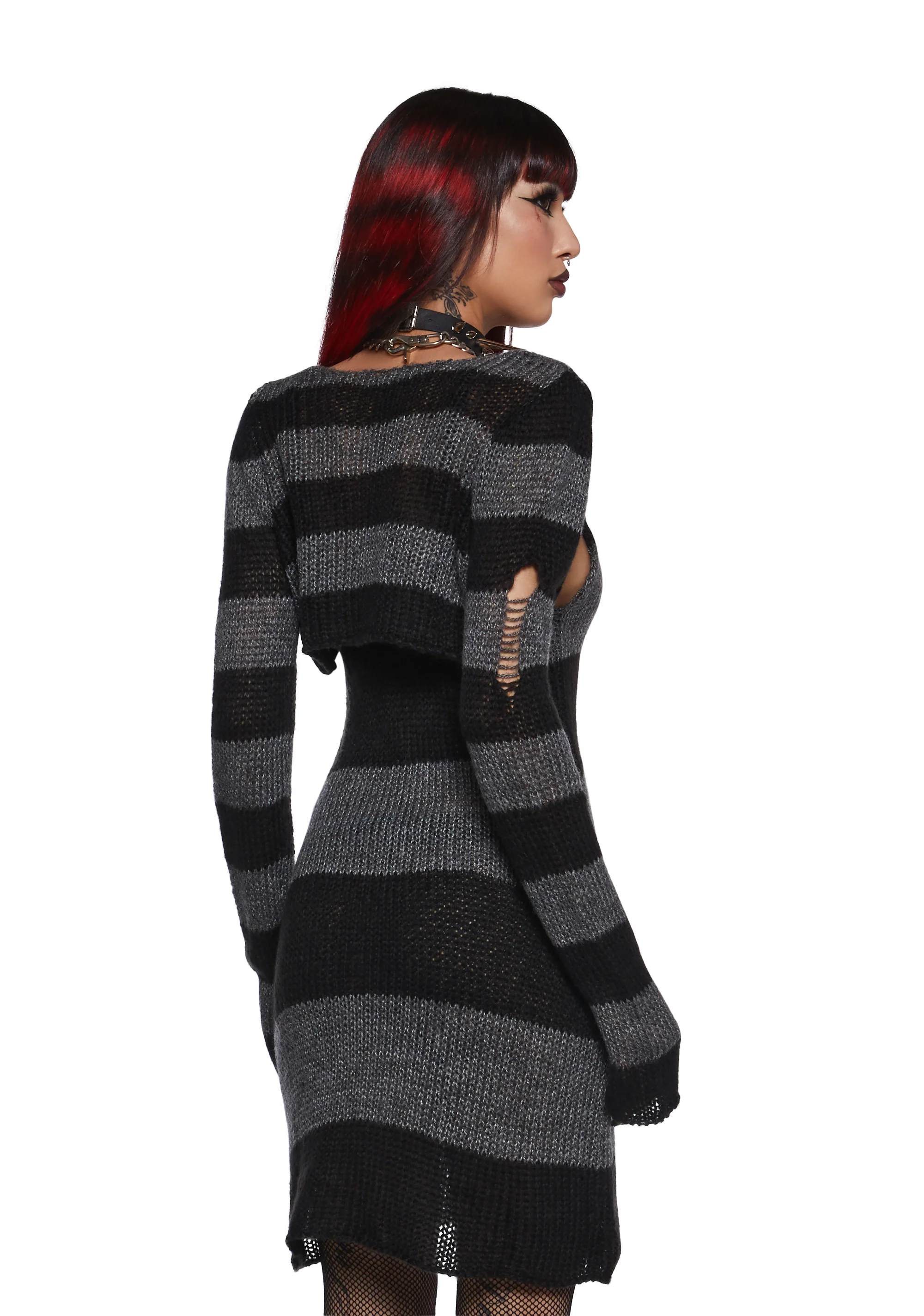 Grunge Space Sweater Dress And Shrug Set - Image 3