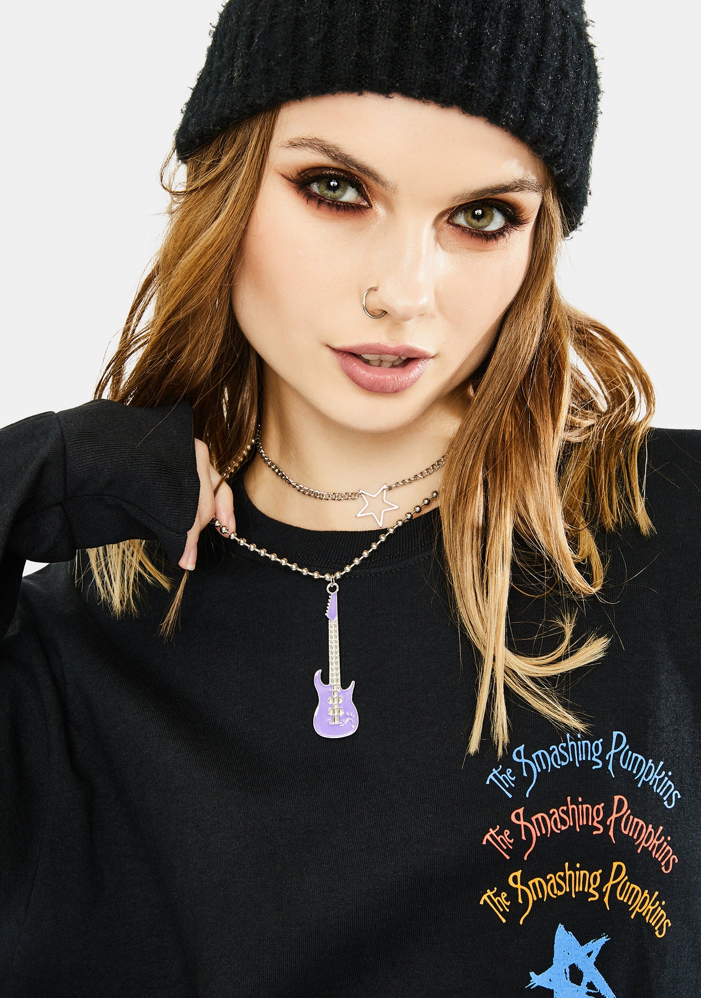 Guitar Solo Layered Chain Necklace - Image 2