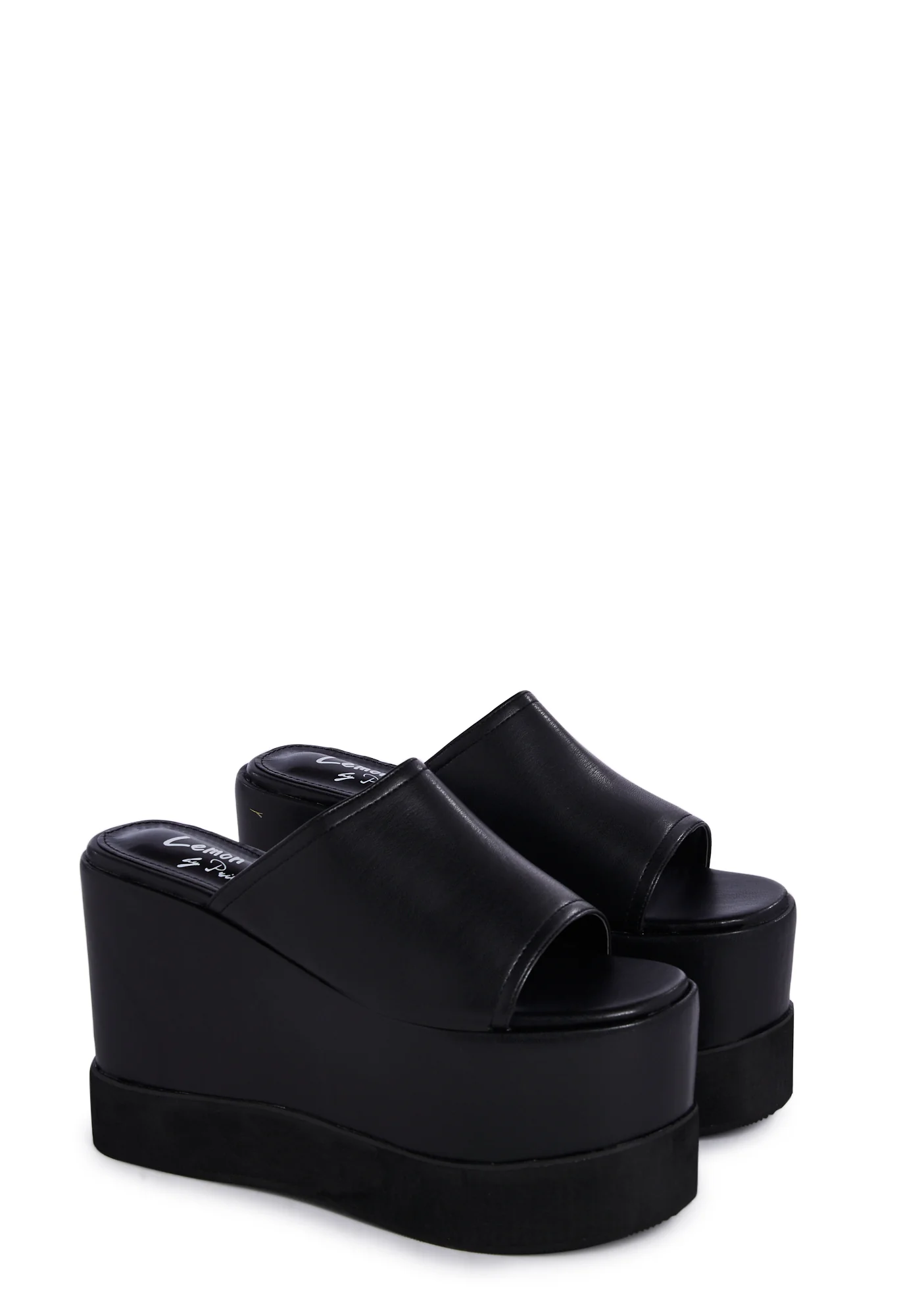 Gus Platform Mules - Black - Image 3