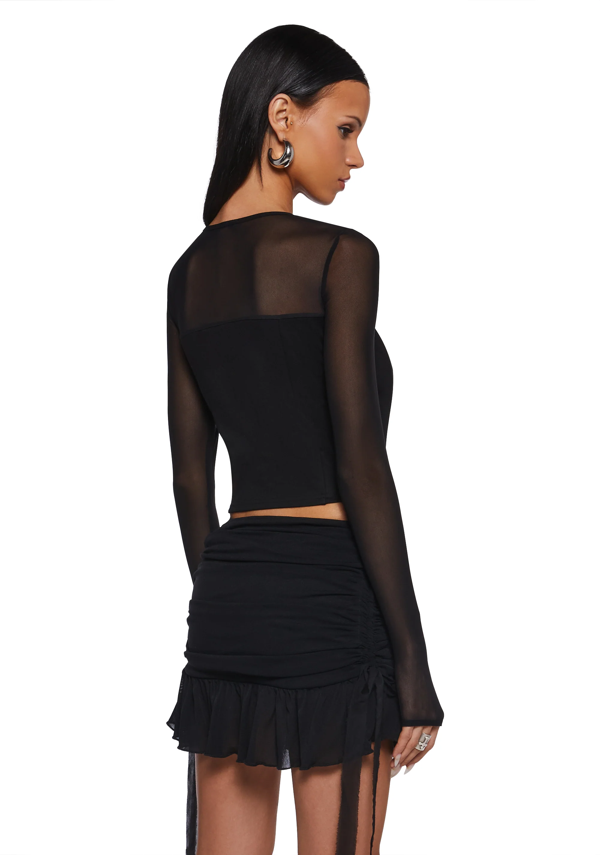 Gut Feelings Cut-Out Corset Top - Image 4