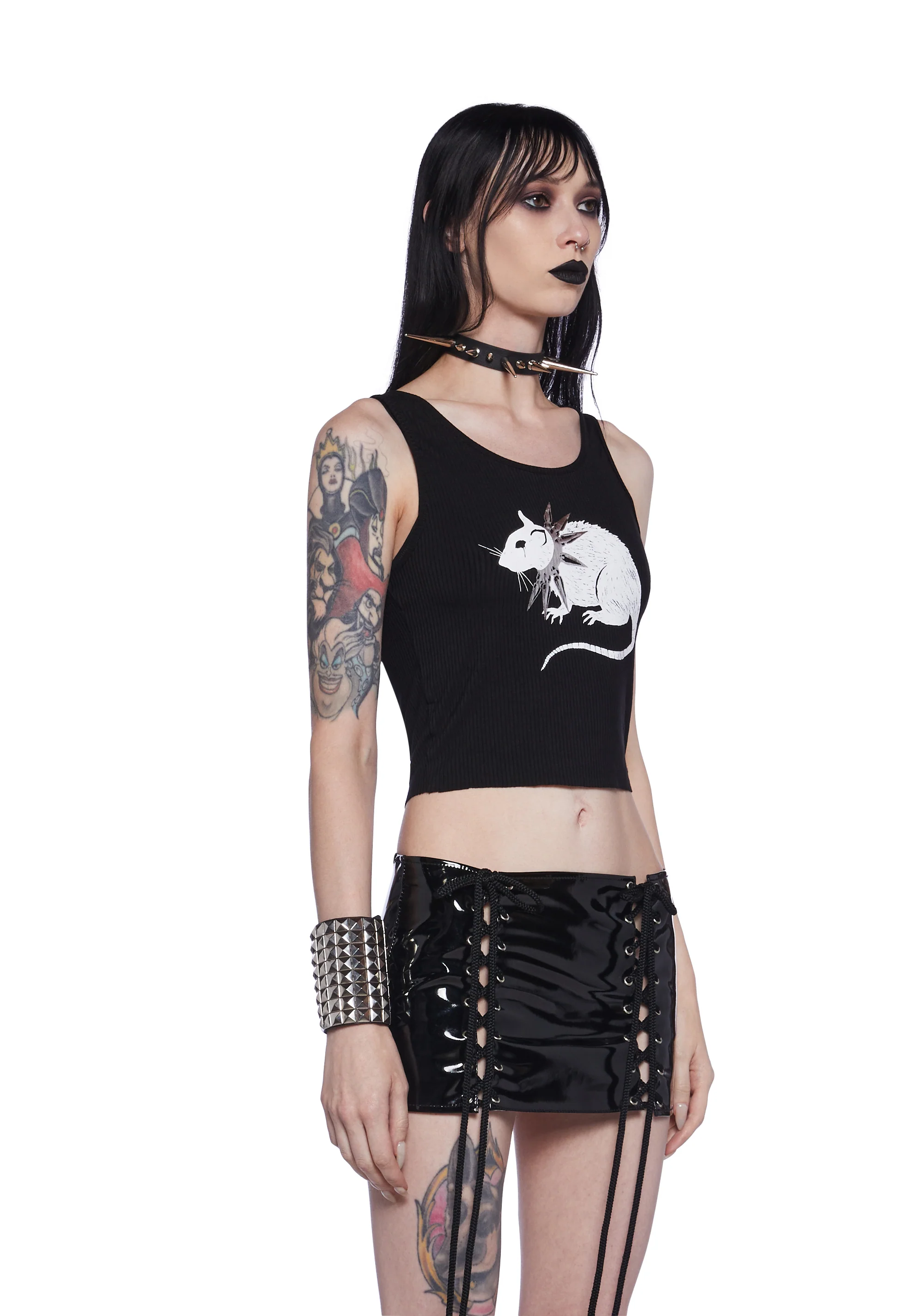 Gutter Punk Rat Graphic Tank - Image 5