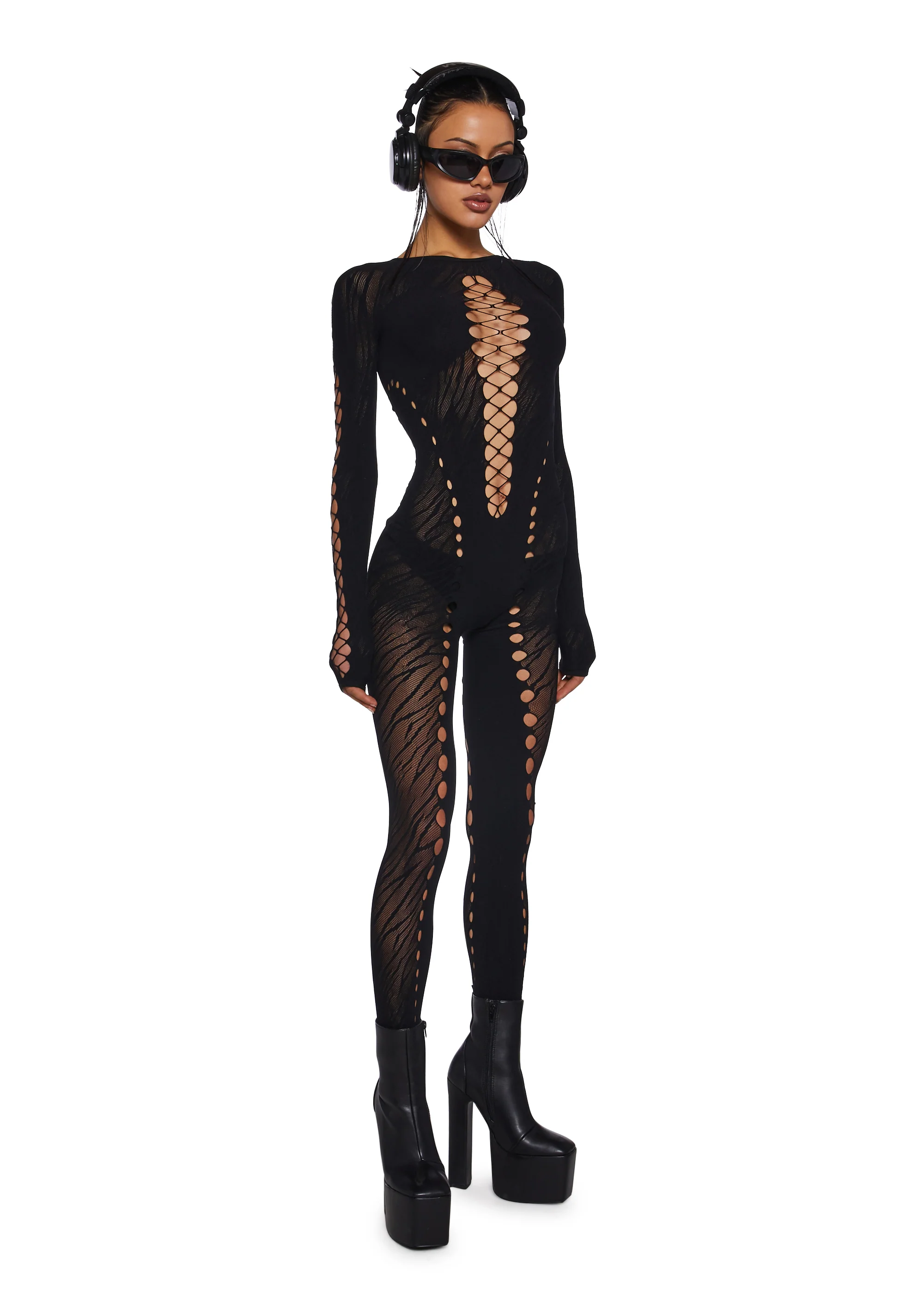 Hacker Spirit Mesh Catsuit - Image 5
