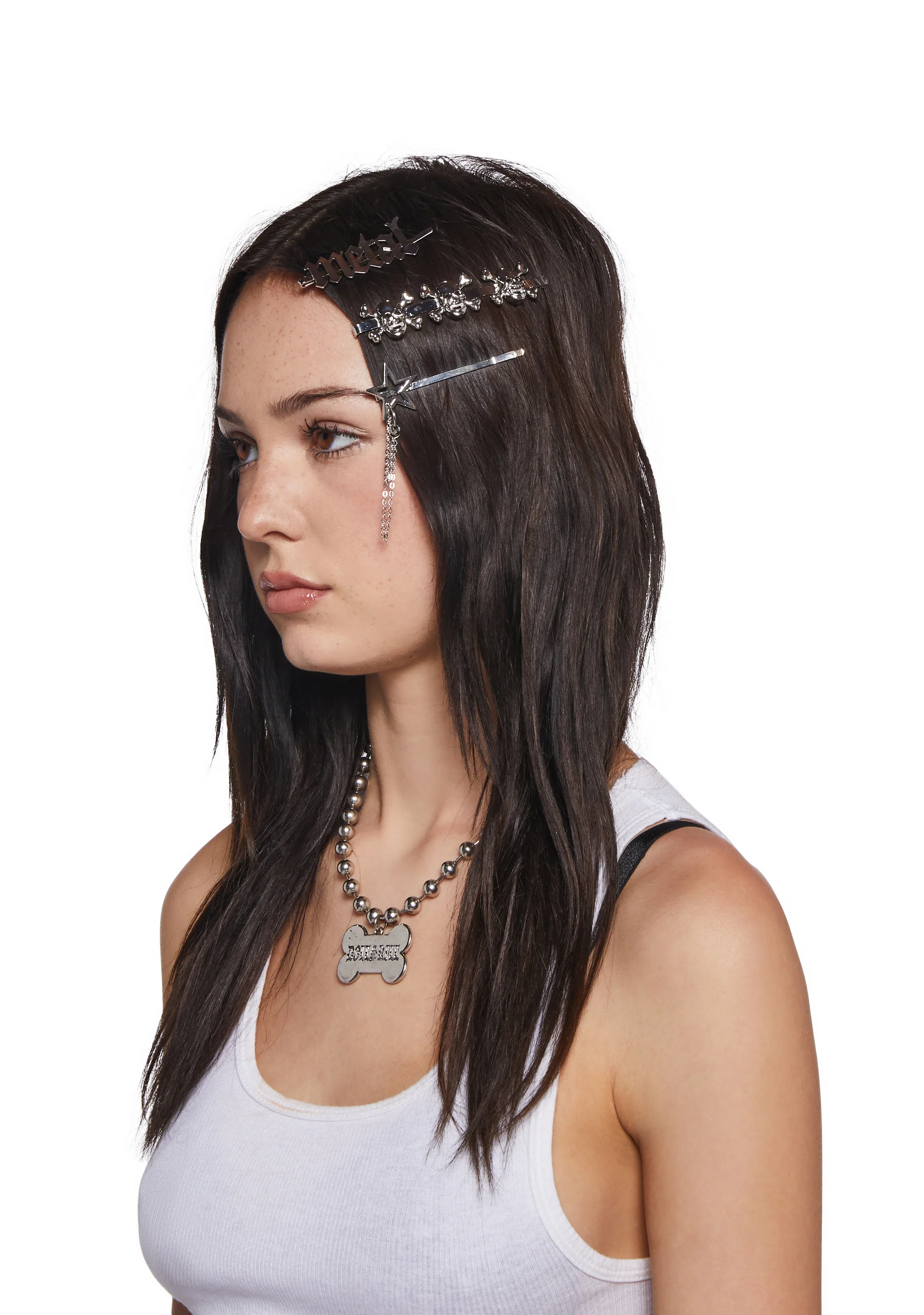 Rebel Metal Hair Clip Set - Image 2