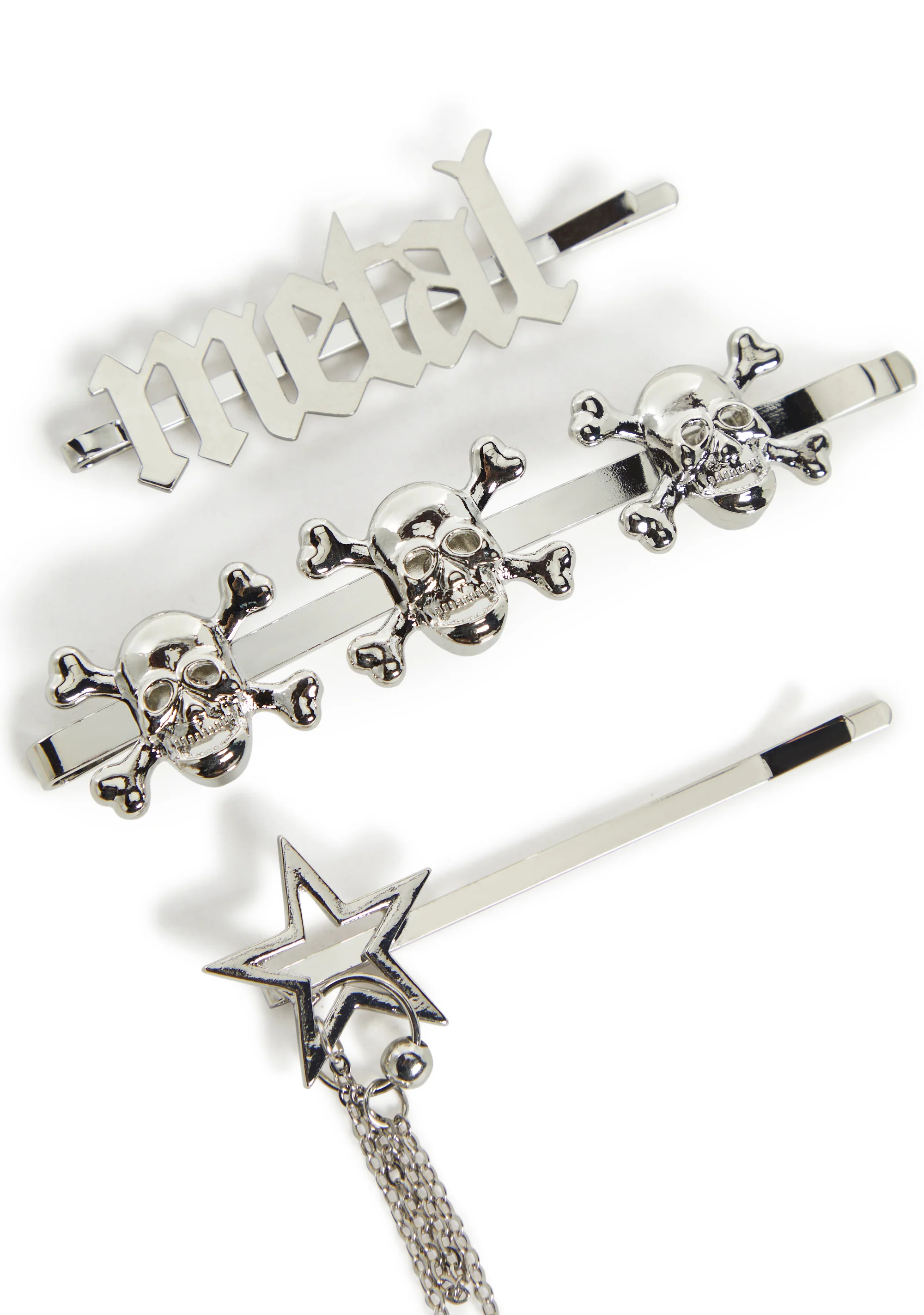 Rebel Metal Hair Clip Set - Image 3