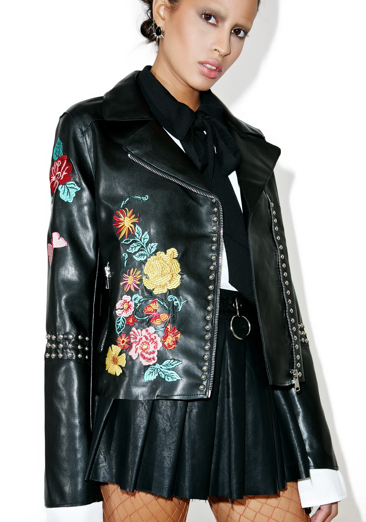 Halcyon Embroidered Moto Jacket - Image 2