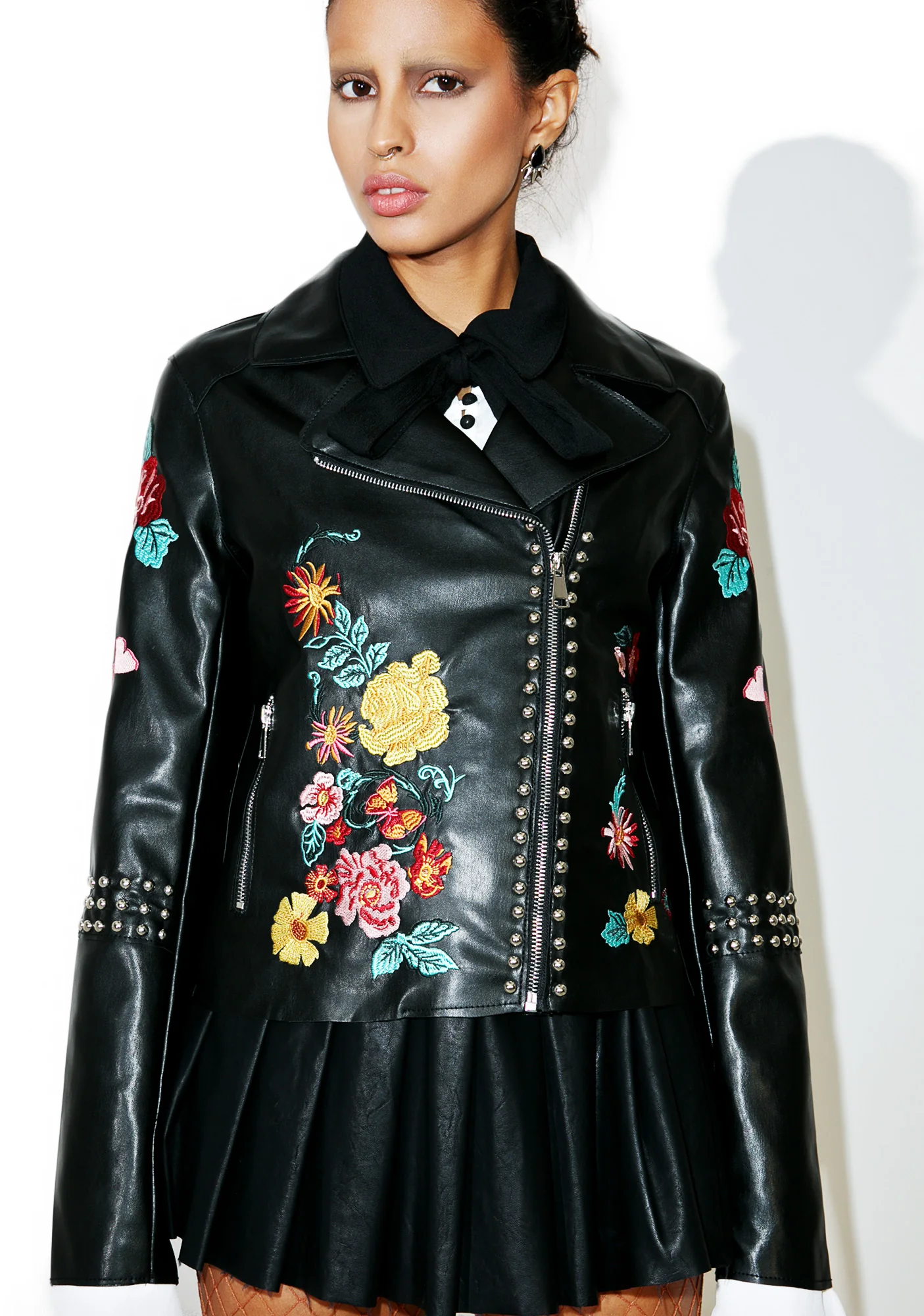 Halcyon Embroidered Moto Jacket - Image 5
