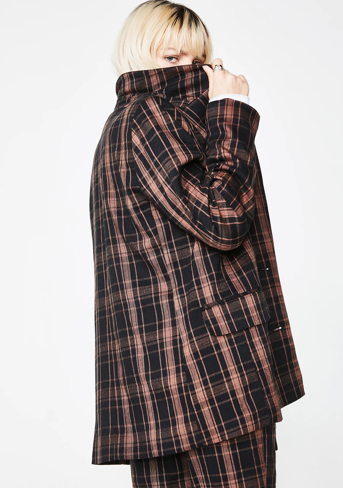 Half Bad Plaid Blazer - Image 4