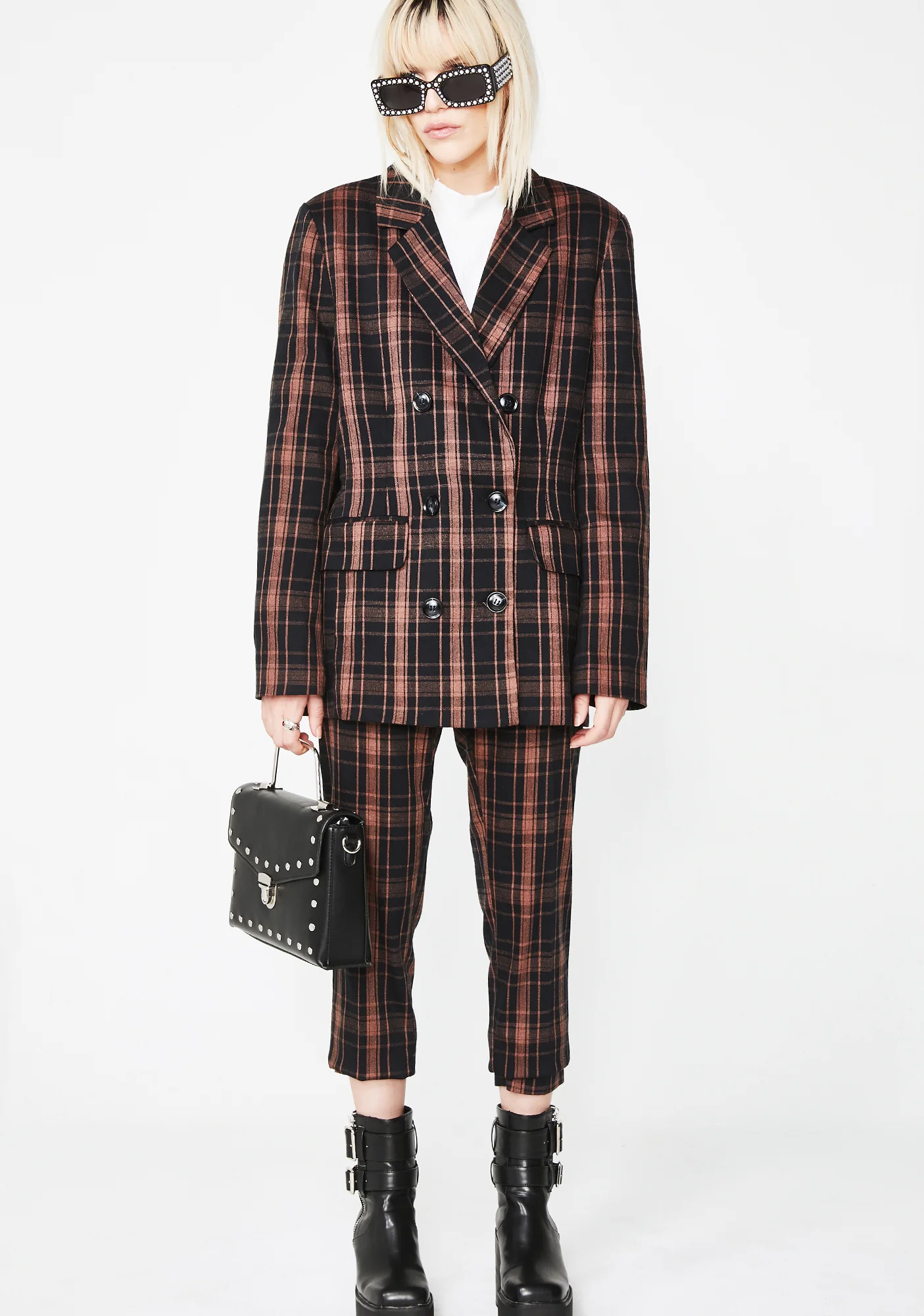 Half Bad Plaid Blazer - Image 5