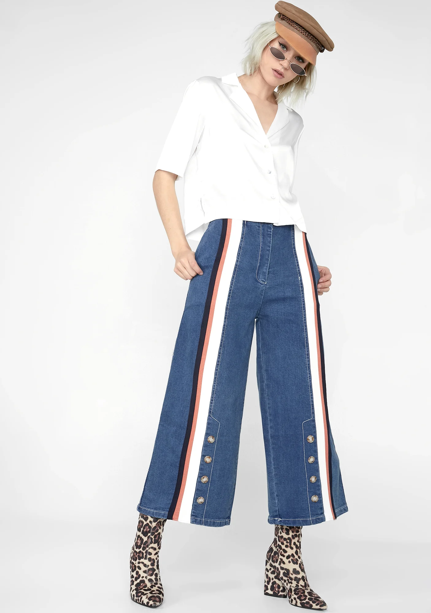 Hall Of Fame Wide Leg Jeans - Image 2