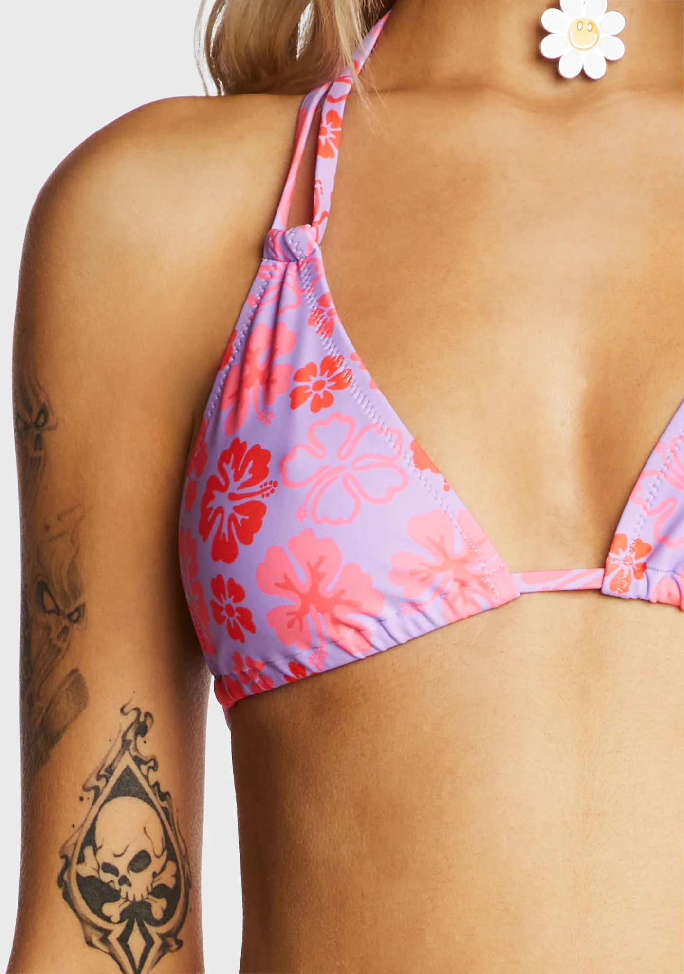 Halter Bralette Bikini Top - Cherry Berry - Image 2