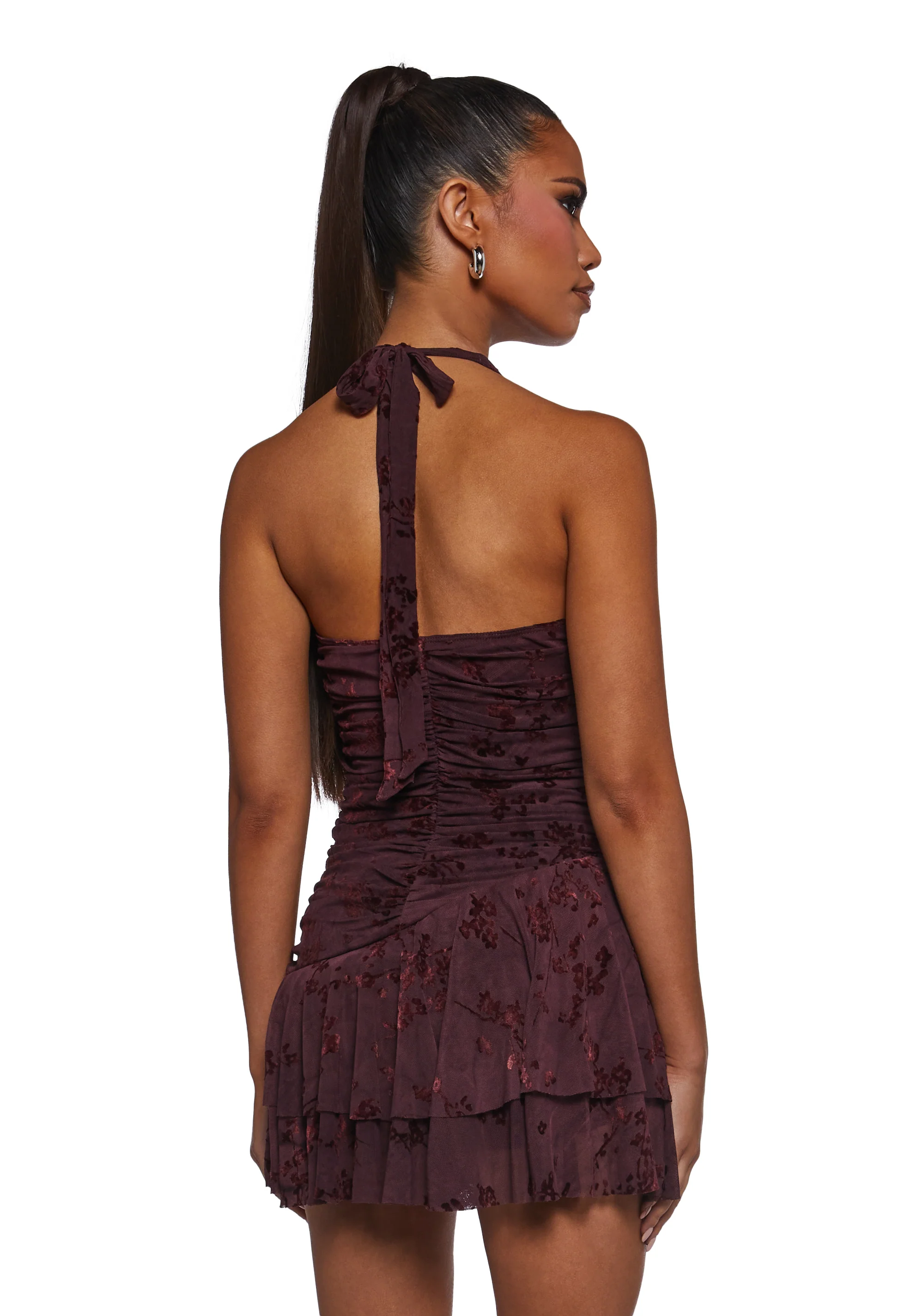 New Reign Halter Dress - Red - Image 4